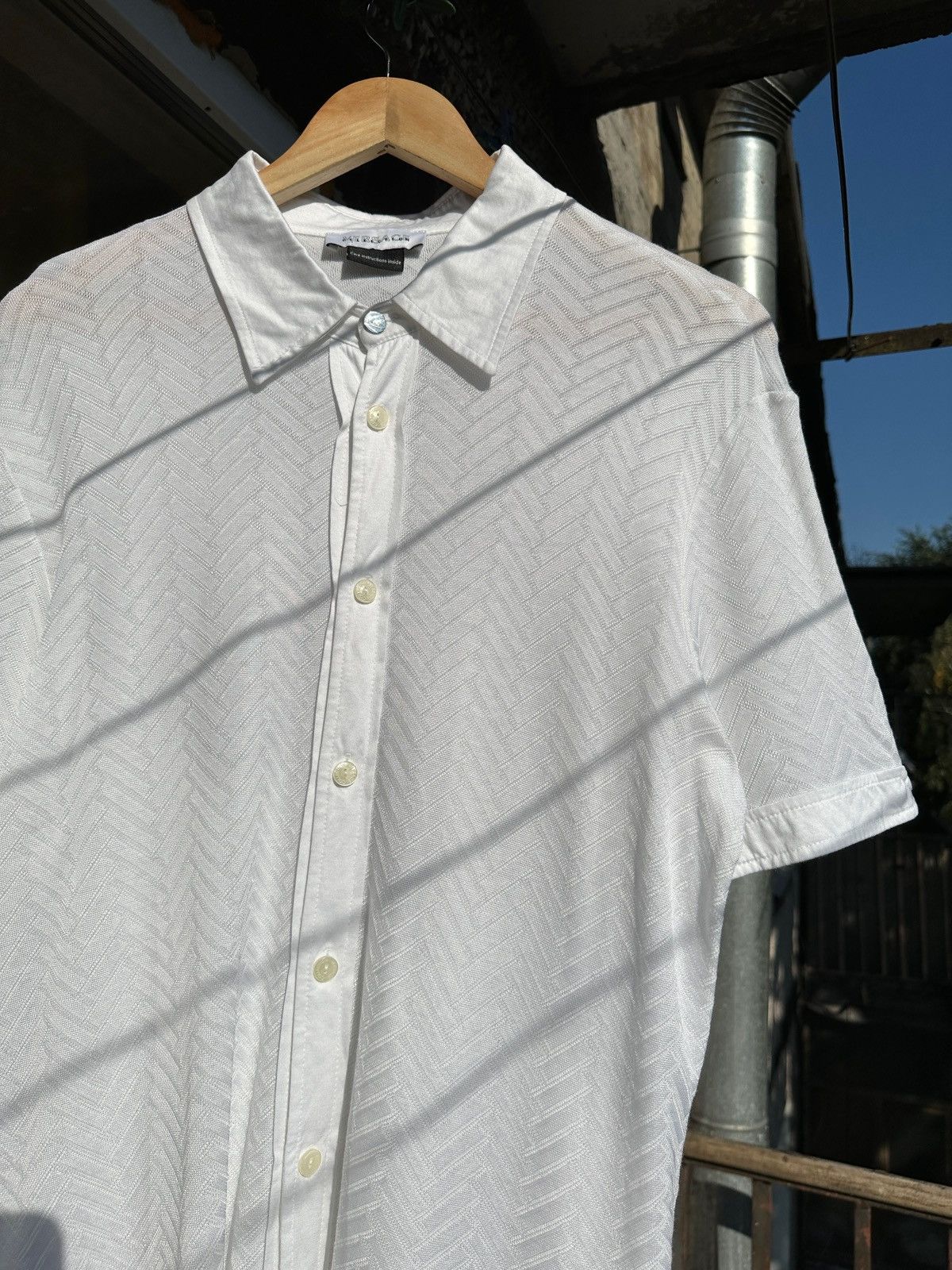 Versace Versace Collection Knit Button Up Short Sleeve Shirt Size US XL / EU 56 / 4 - 4 Thumbnail