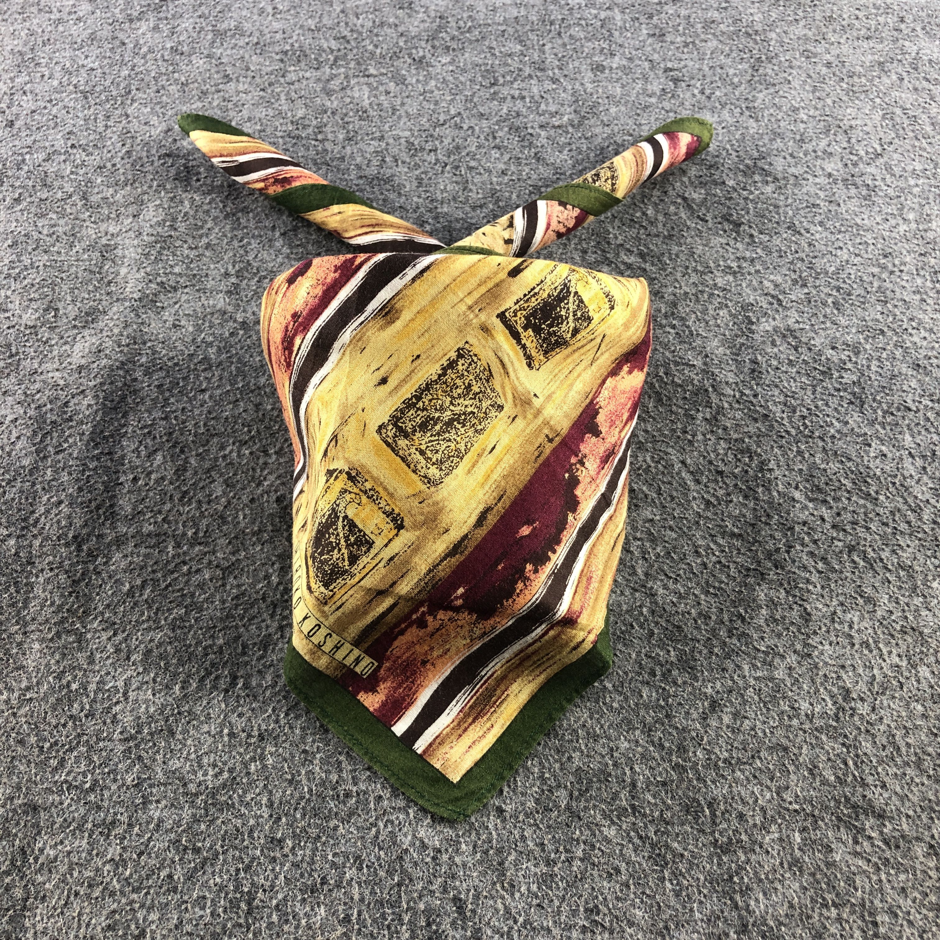 Hiroko Koshino Homme Hiroko Koshino Handkerchief Neckerchief Bandana H2486 Size ONE SIZE - 2 Thumbnail