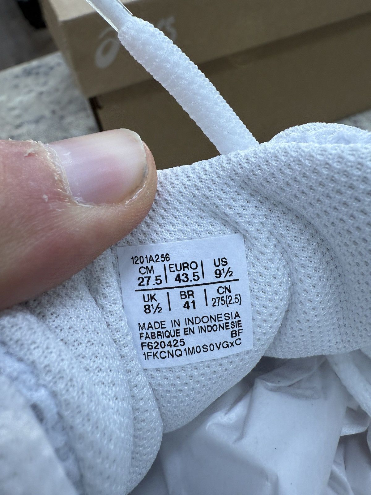 Asics Asics Gel 1130s White/Cloud Grey Size US 9.5 / EU 42-43 - 7 Thumbnail
