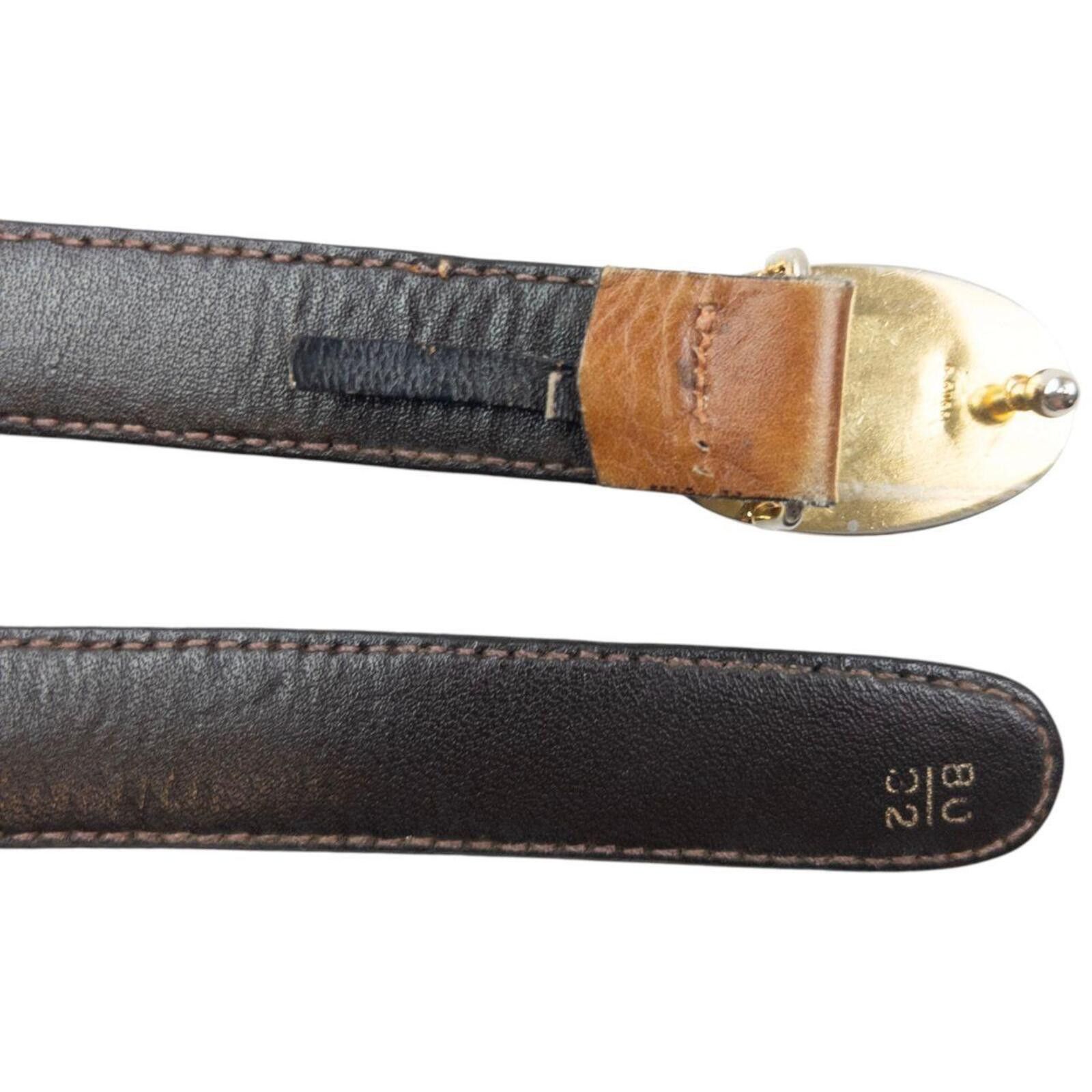 Gucci Vintage 80s Gucci Leather Belt Size S Size ONE SIZE - 6 Thumbnail