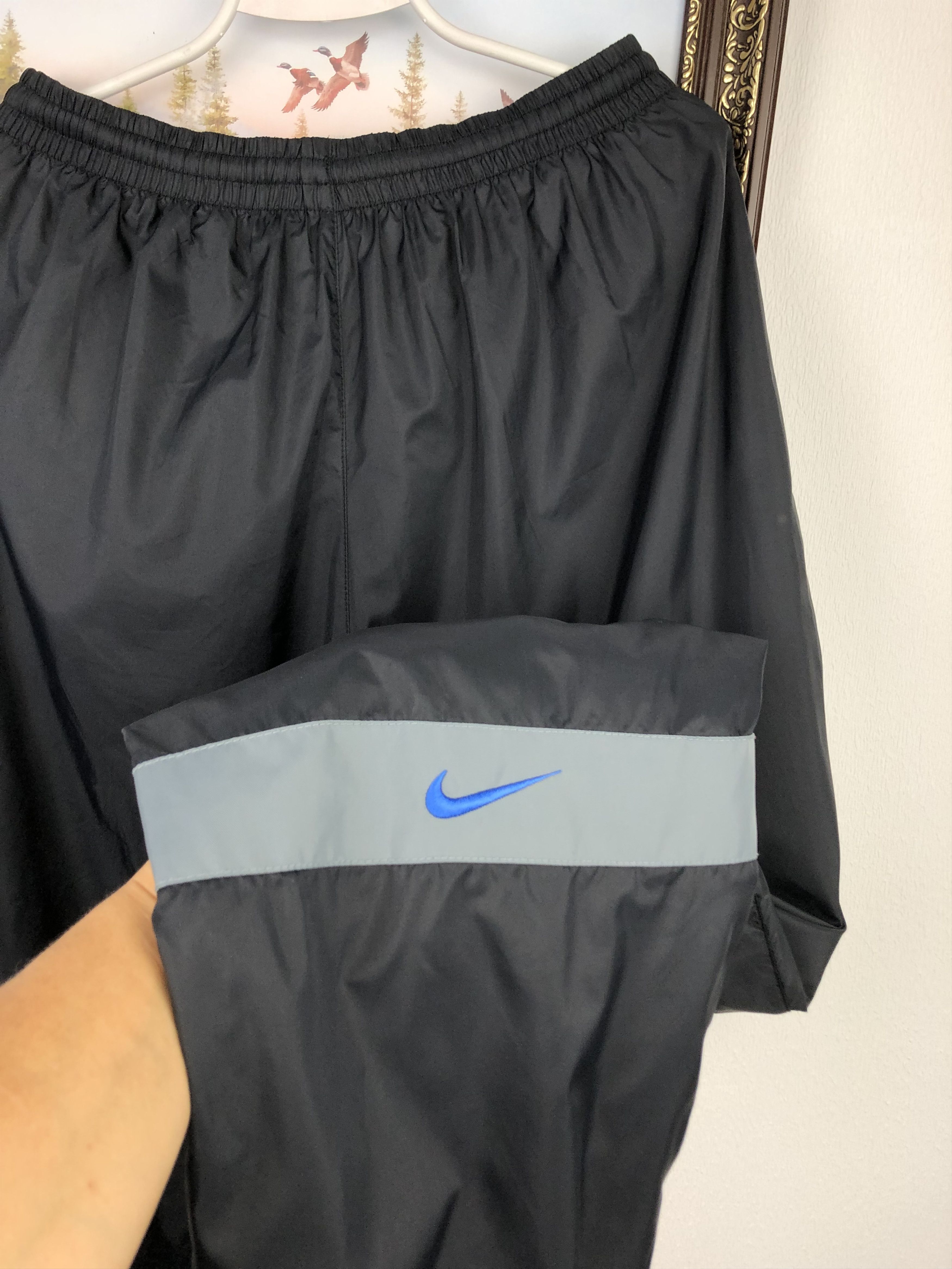 Nike Vintage 90's Nike Nylon Black Pants Track Sweatpants Size XL Size US 38 / EU 54 - 8 Thumbnail