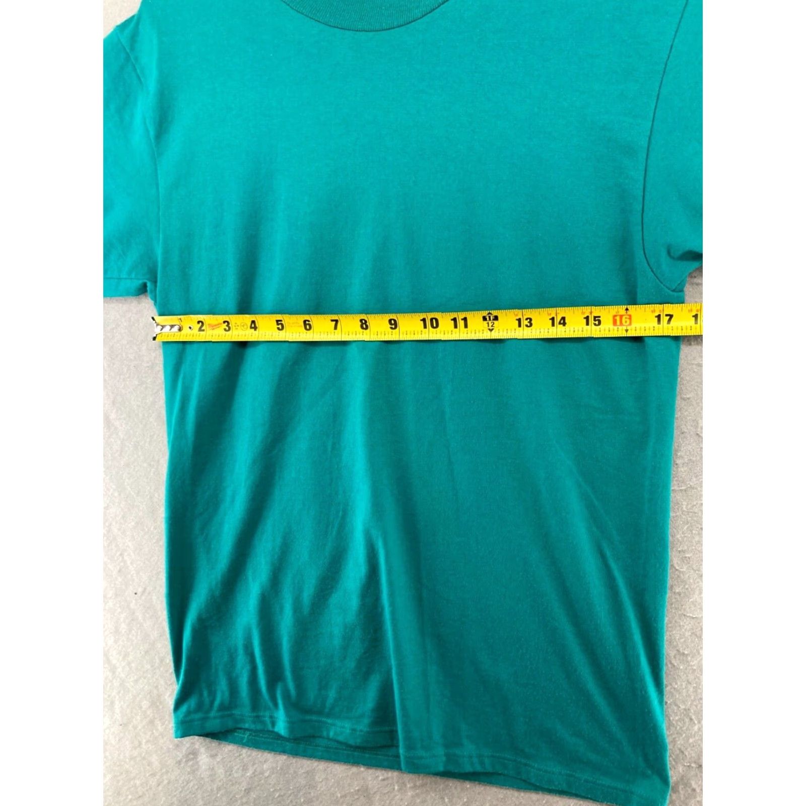 Jerzees VINTAGE JERZEES T-Shirt Mens M Green 90s 50/50 Jersey Short Sleeve Crew Neck Solid Size US M / EU 48-50 / 2 - 2 Thumbnail