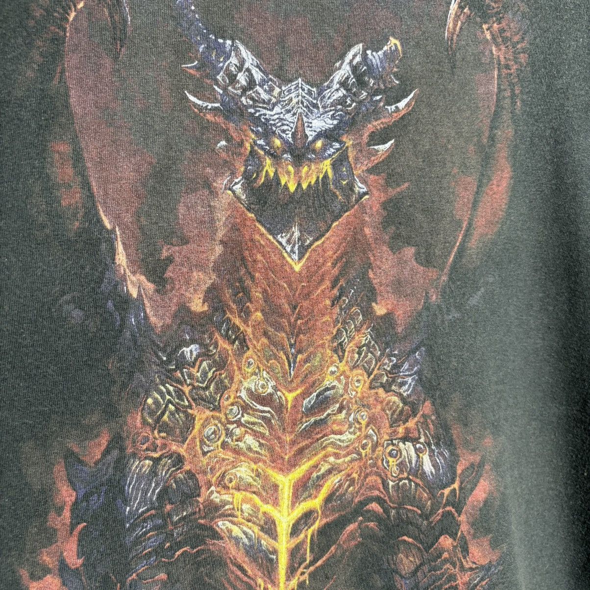 Vintage Vintage World Of Warcraft Blizzard Game Cataclysm T-Shirt Size US XL / EU 56 / 4 - 5 Thumbnail