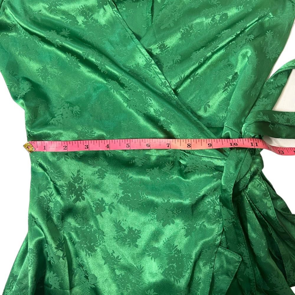 Zara Zara l NWT Wrap Front Floral Satin Effect Mini Dress Small Size S / US 4 / IT 40 - 7 Thumbnail