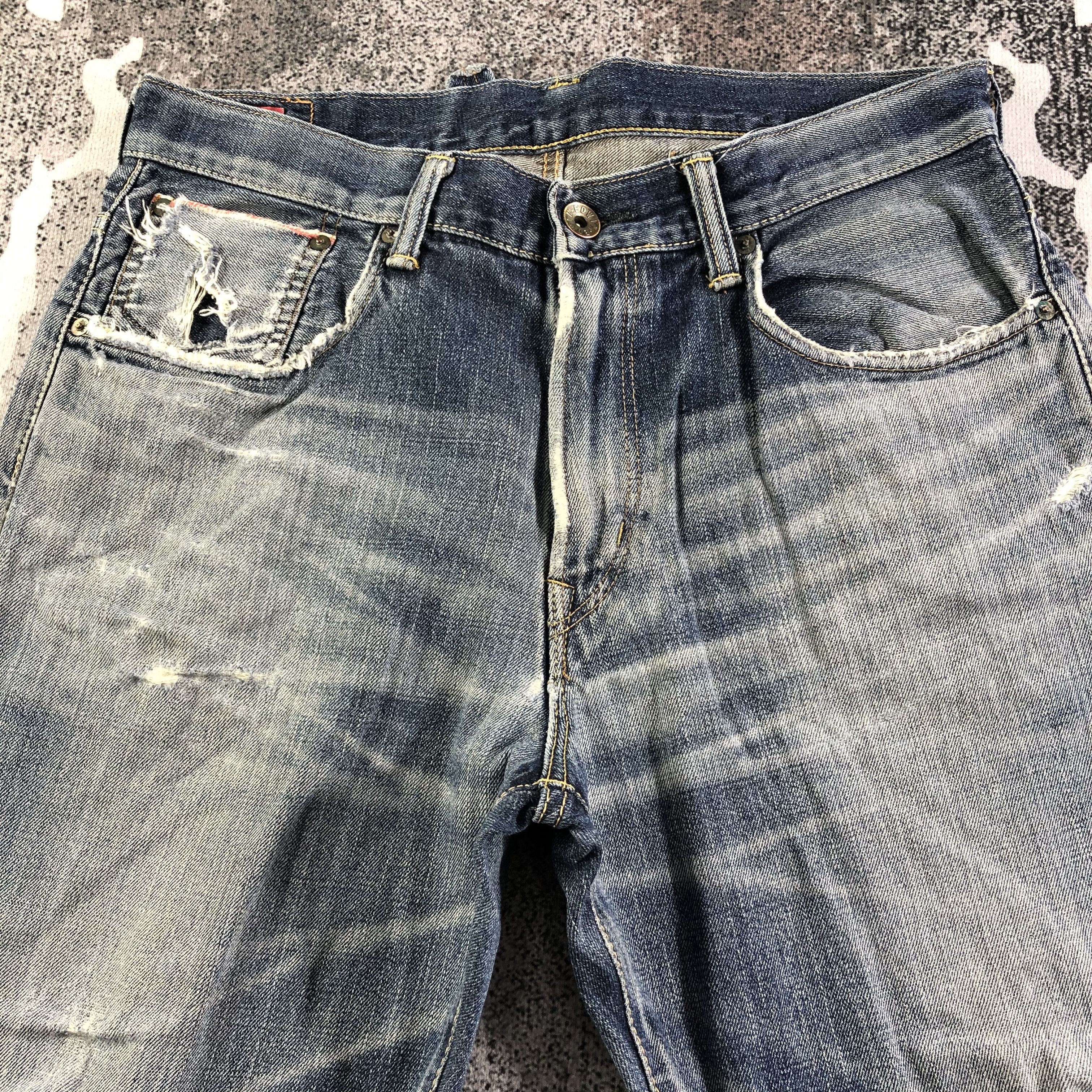Edwin Vintage Edwin Selvedge Jeans Faded Blue Denim KJ2276 Size US 32 / EU 48 - 3 Thumbnail