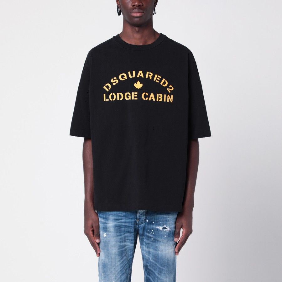 o1d2blof0225 Logo Cotton T-Shirt in Black