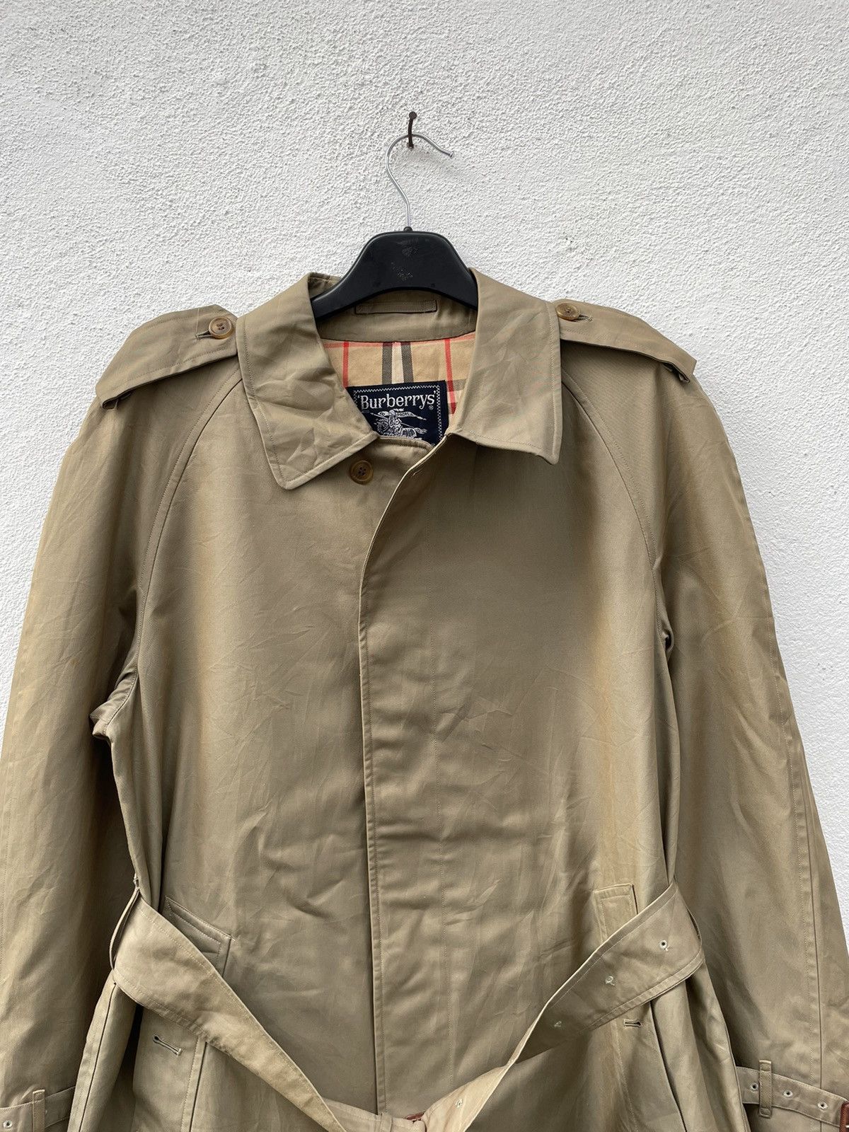 Burberry Prorsum × Vintage Vintage Burberrys Nova Check Trench Jacket Size US L / EU 52-54 / 3 - 3 Thumbnail
