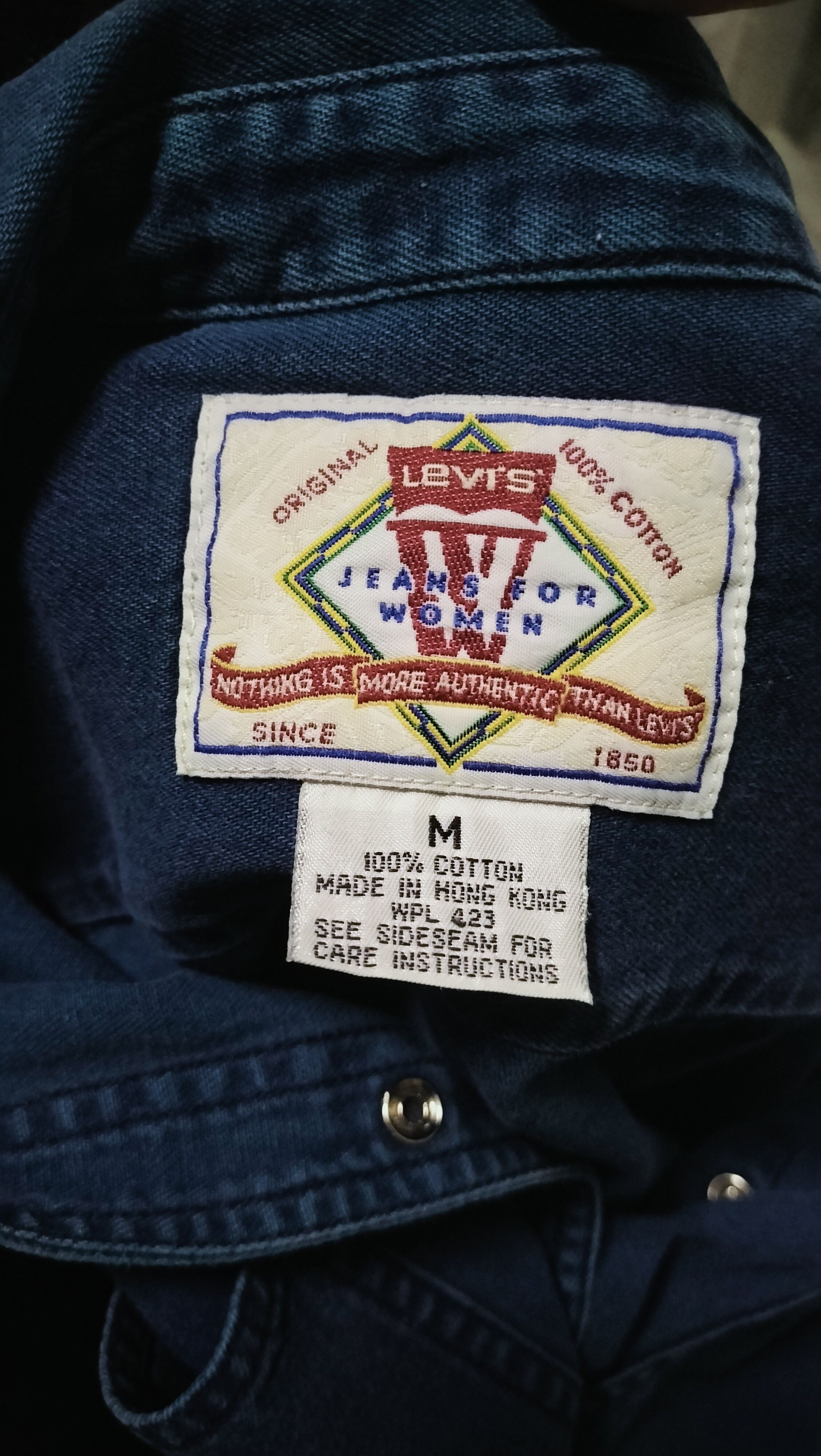 Levi's Vintage Clothing Vintage 90s Levis Shirts Res Pearl snap buttons Workwear Size US M / EU 48-50 / 2 - 10 Thumbnail
