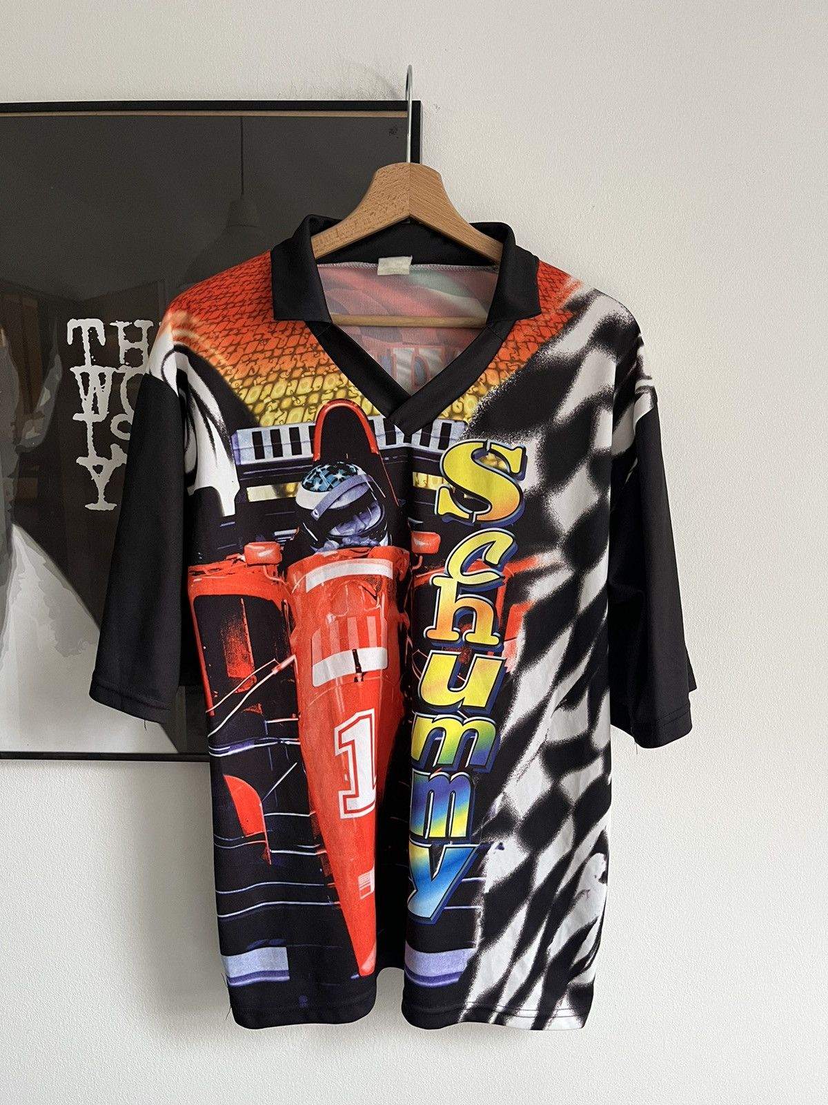 Ferrari × Vintage Ferarri michael schumacher Vintage 90s Polo T-shirt Size US XL / EU 56 / 4 - 1 Thumbnail