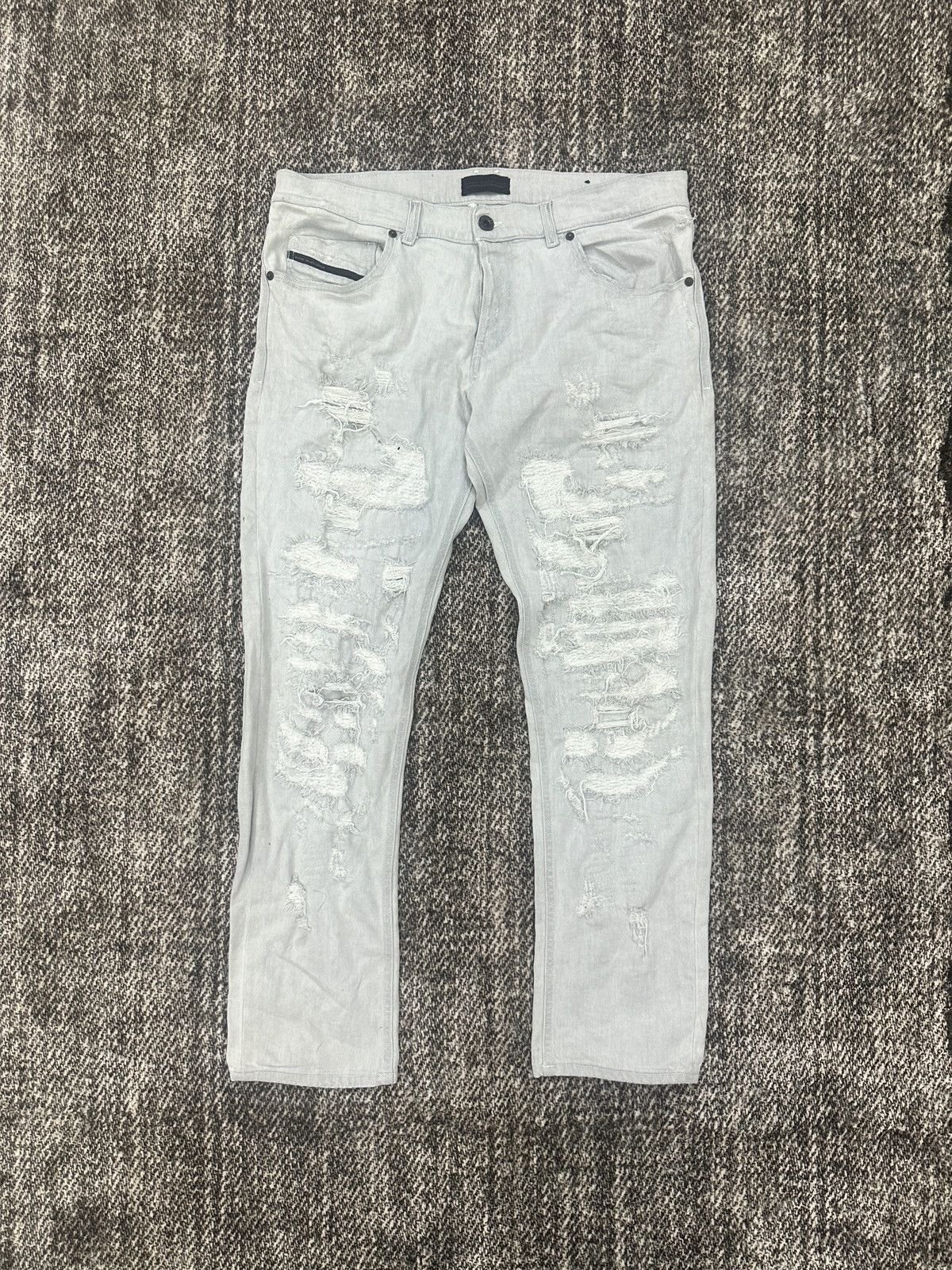 Diesel × If Six Was Nine × Le Grande Bleu (L.G.B.) Distressed Rare Design Diesel Denim Jeans Size US 36 / EU 52 - 1 Thumbnail