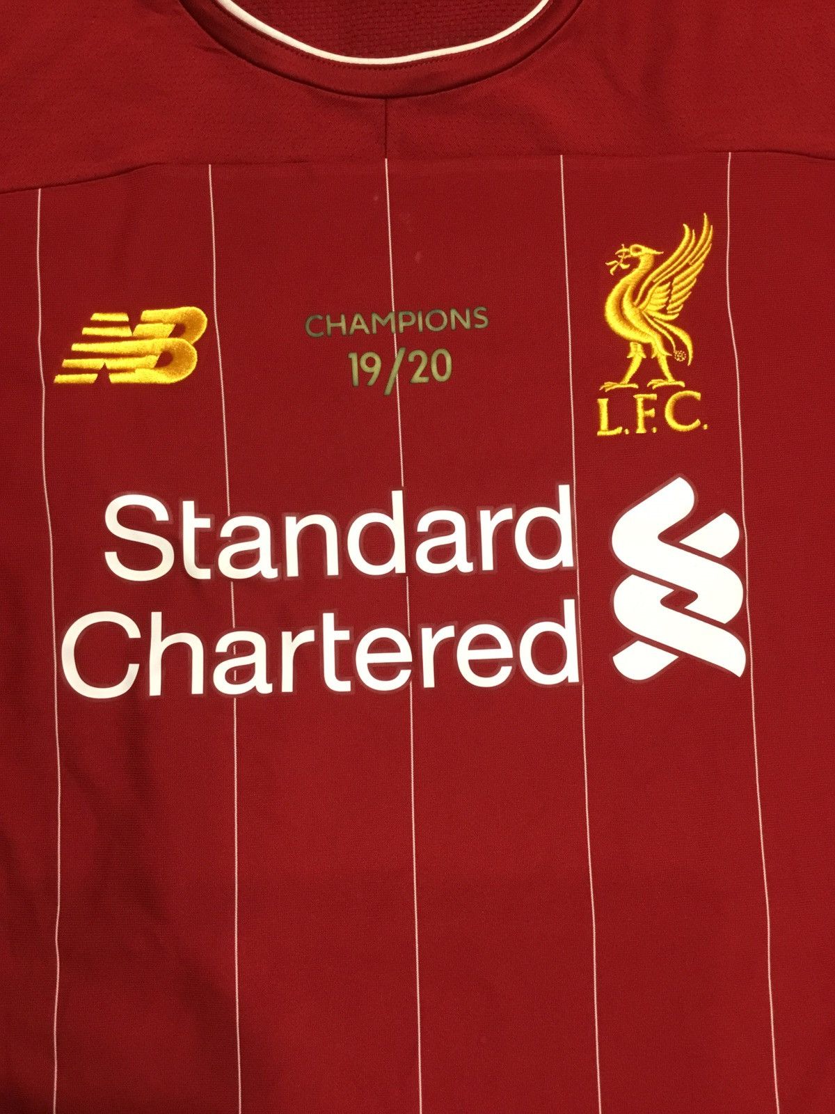 New Balance LIVERPOOL 2019 2020 HOME SOCCER JERSEY FOOTBALL SHIRT Size US L / EU 52-54 / 3 - 4 Thumbnail