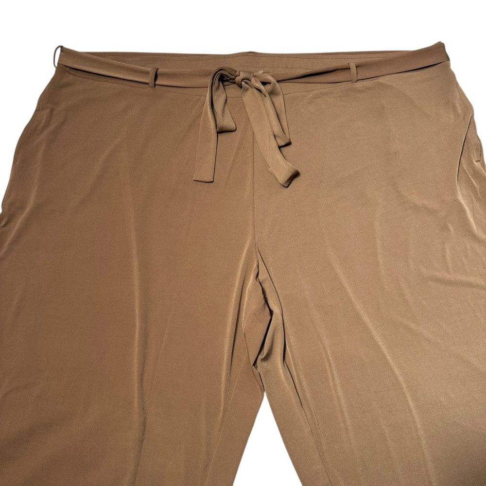Other New Susan Graver Liquid Knit Crop Light Brown Pants With Re Size 42" / US 20 - 4 Thumbnail