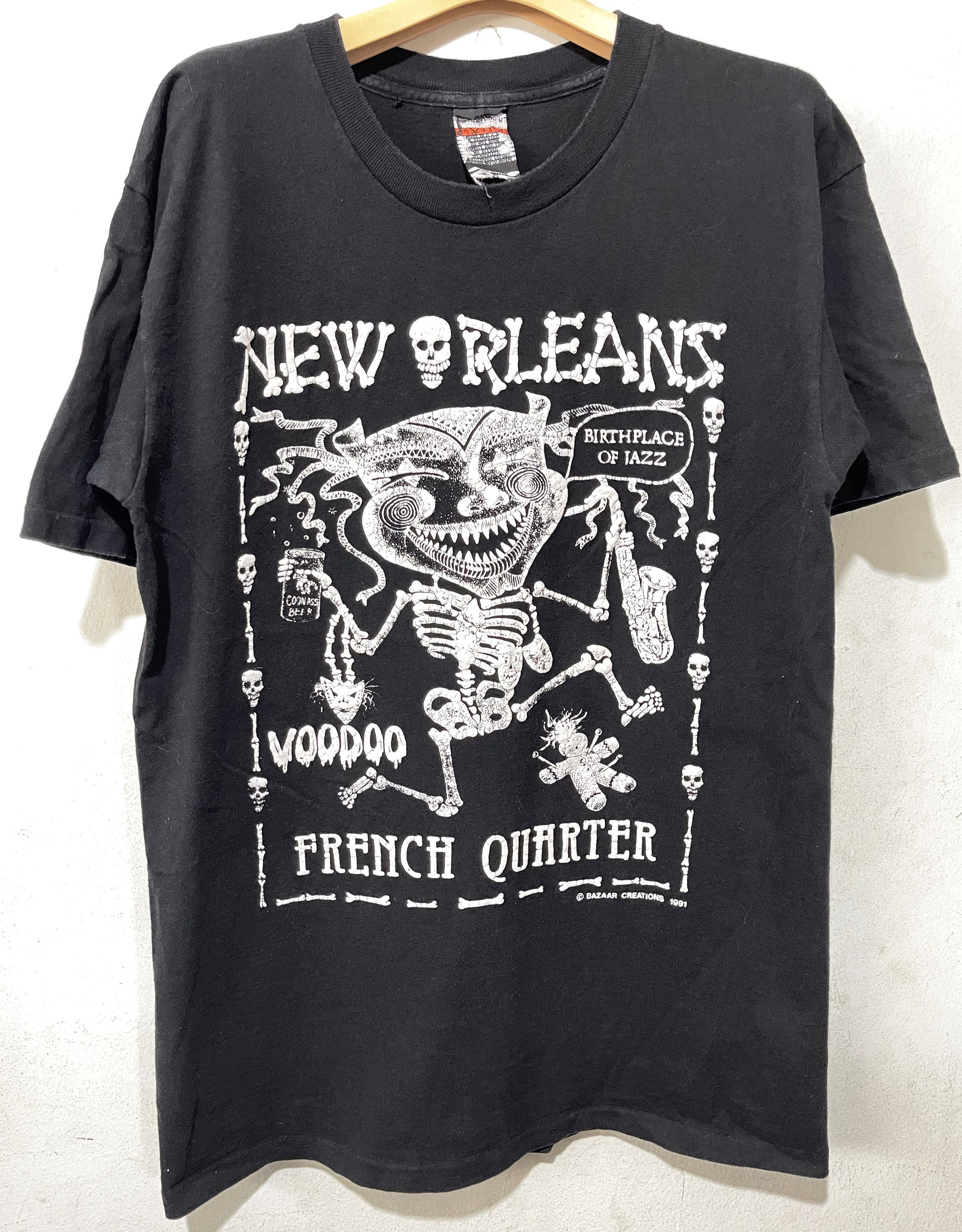 Band Tees × Jazz Cartier × Vintage Vintage 90s Voodoo New Orleans Jazz Shirt Size US L / EU 52-54 / 3 - 1 Thumbnail