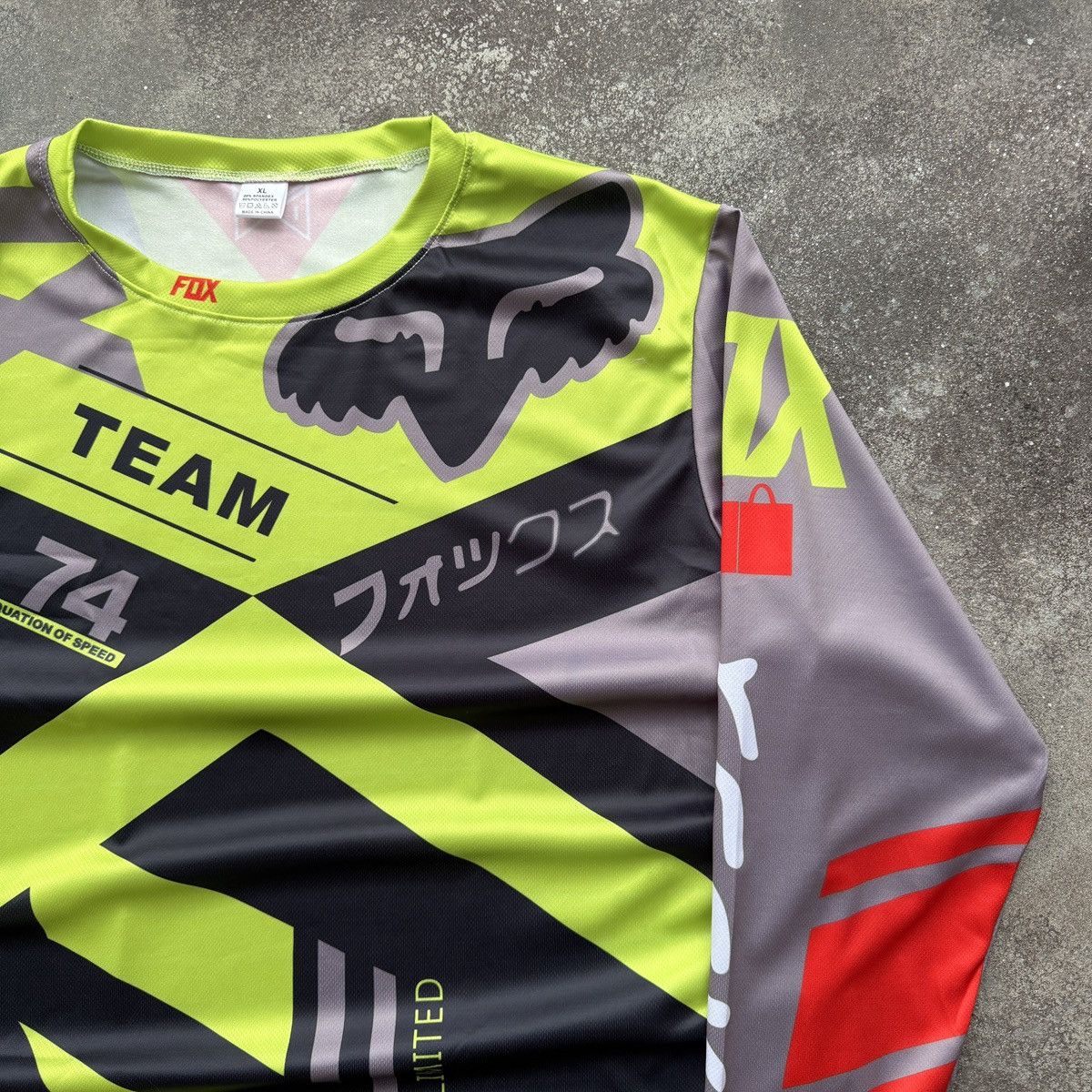 Formula 1 Fox Racing Y2K Hype Moto Racing Long Sleeve Jersey Size US XL / EU 56 / 4 - 4 Thumbnail