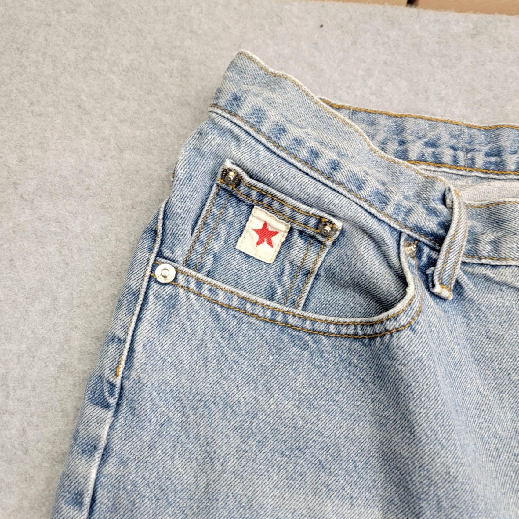 Vintage Rockies Jeans Womens 15 Extra Long Light Wash Relaxed Fit 100% Cotton Denim Blue Jeans Size 36" / US 14 / IT 50 - 4 Thumbnail