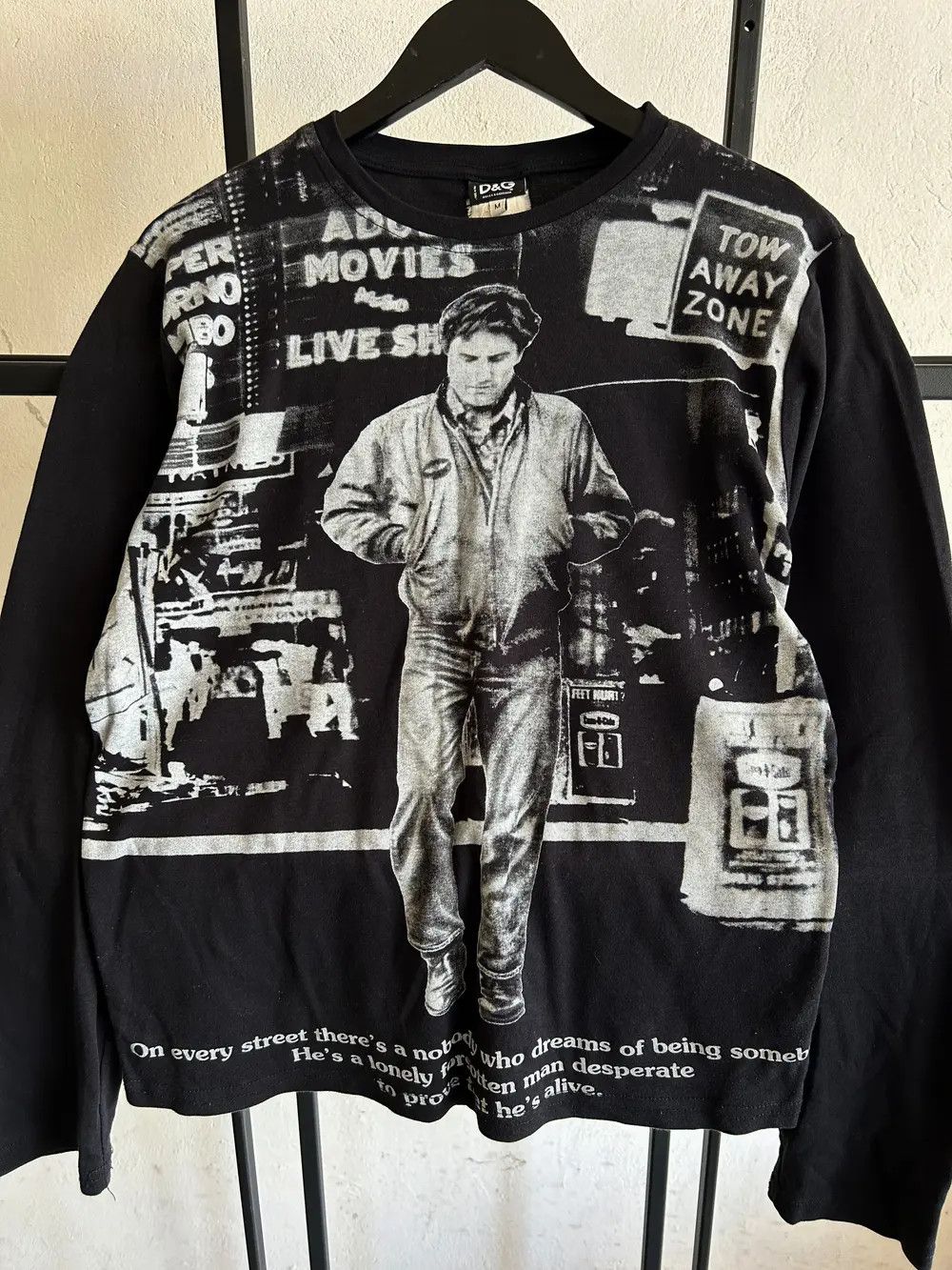 Dolce & Gabbana Vintage Dolce Gabbana 1976 Taxi Driver Hoodie Long Sleeve Size US M / EU 48-50 / 2 - 2 Thumbnail