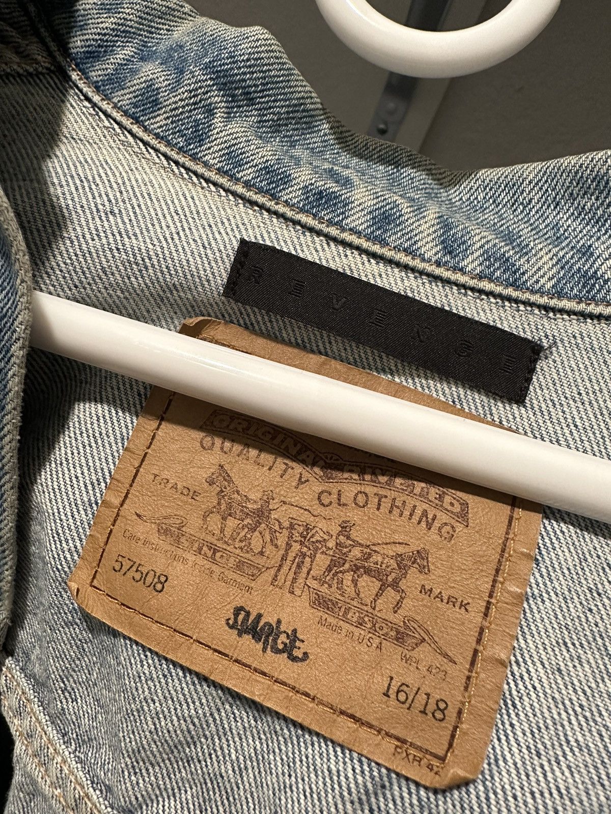 Revenge REVENGE “Levi’s Orange Tab Denim Jacket” ( Small ) Size US XS / EU 42 / 0 - 3 Thumbnail