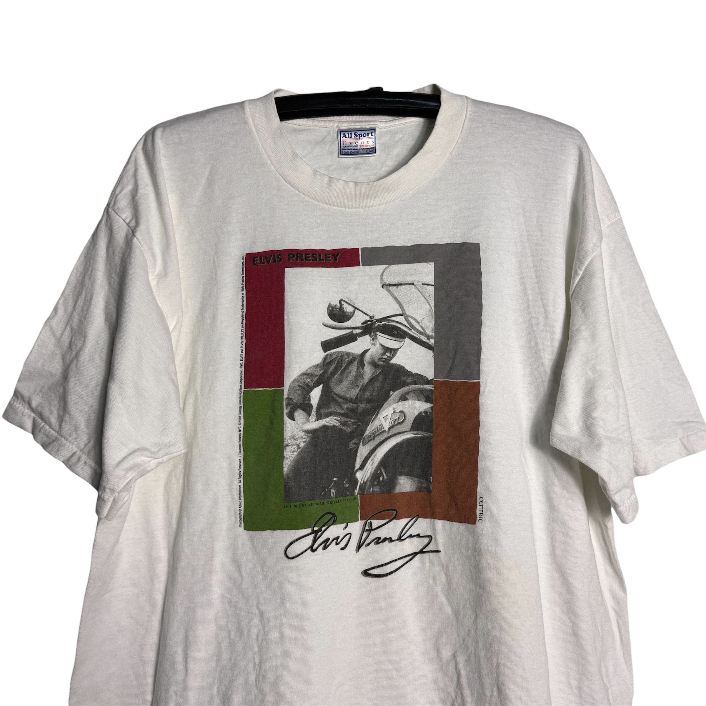 Band Tees 🔥RARE🔥Vintage 1997 Elvis Presley The Wertheimer T-shirt Size US XL / EU 56 / 4 - 2 Thumbnail