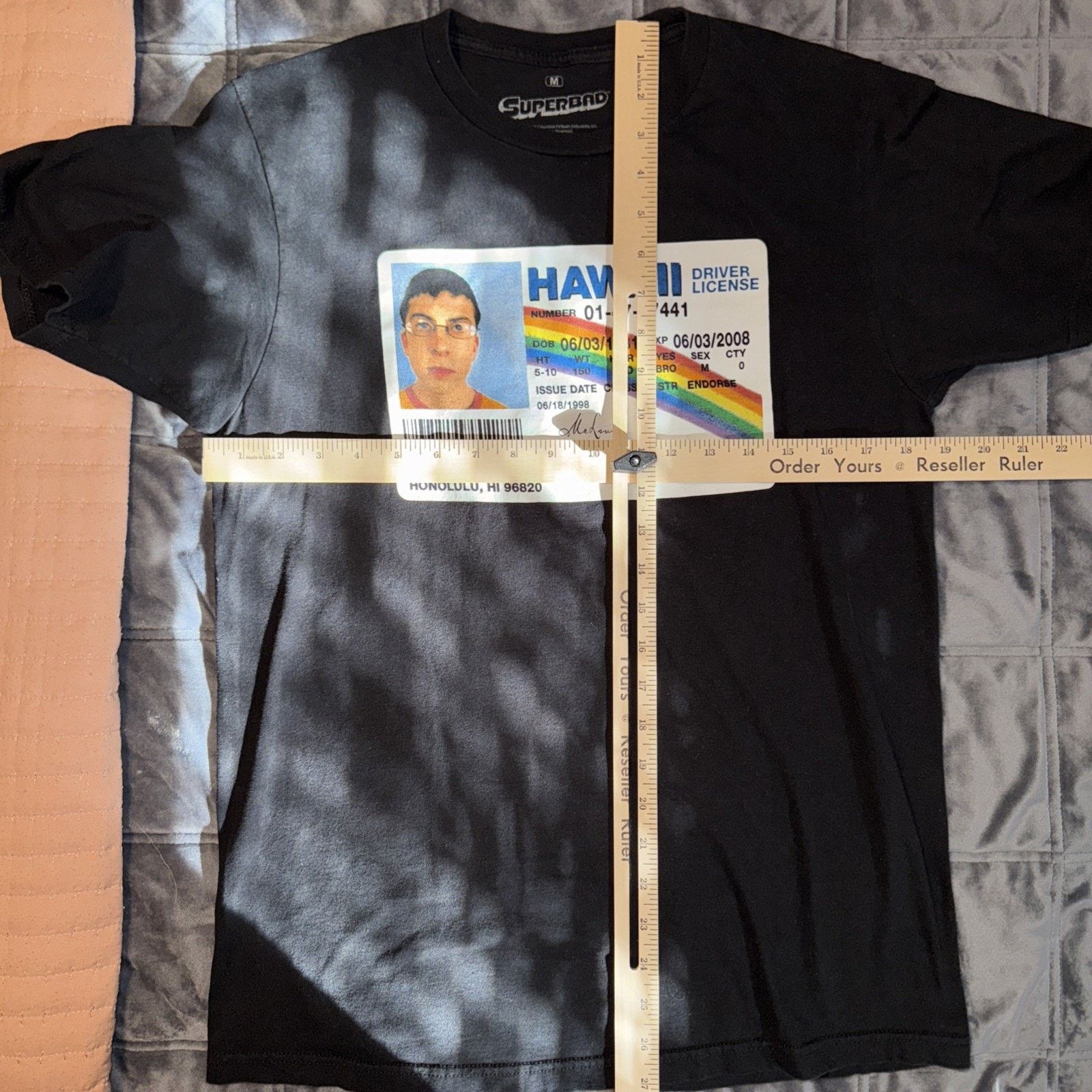 Other Superbad McLovin Black Graphic Tee M Funny Beer 🍺 ID Nerd Size US M / EU 48-50 / 2 - 5 Thumbnail