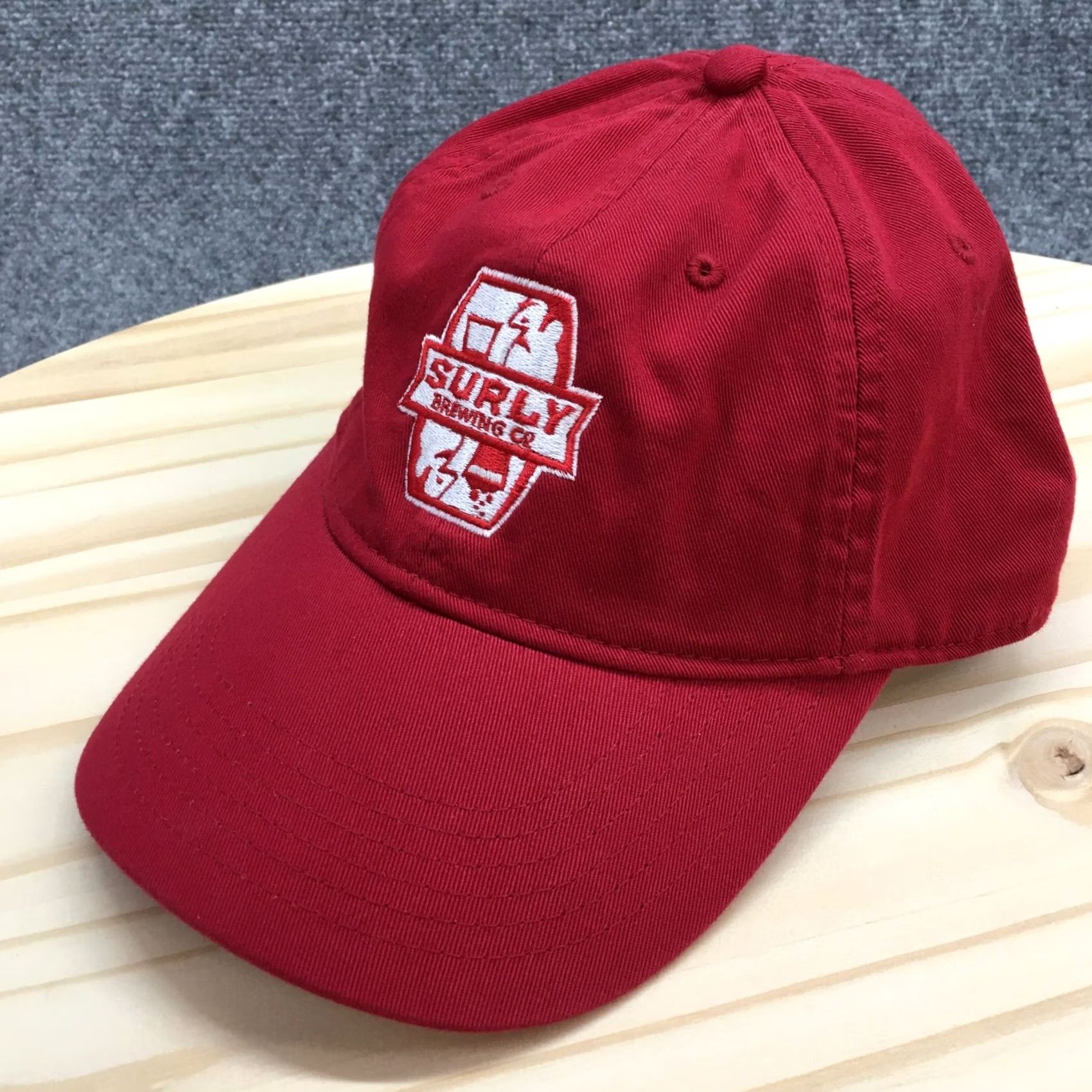 Vintage Econscious Hat Mens One Size Red Surly Brewing Baseball Cap Adjustable Cotton Size ONE SIZE - 2 Thumbnail