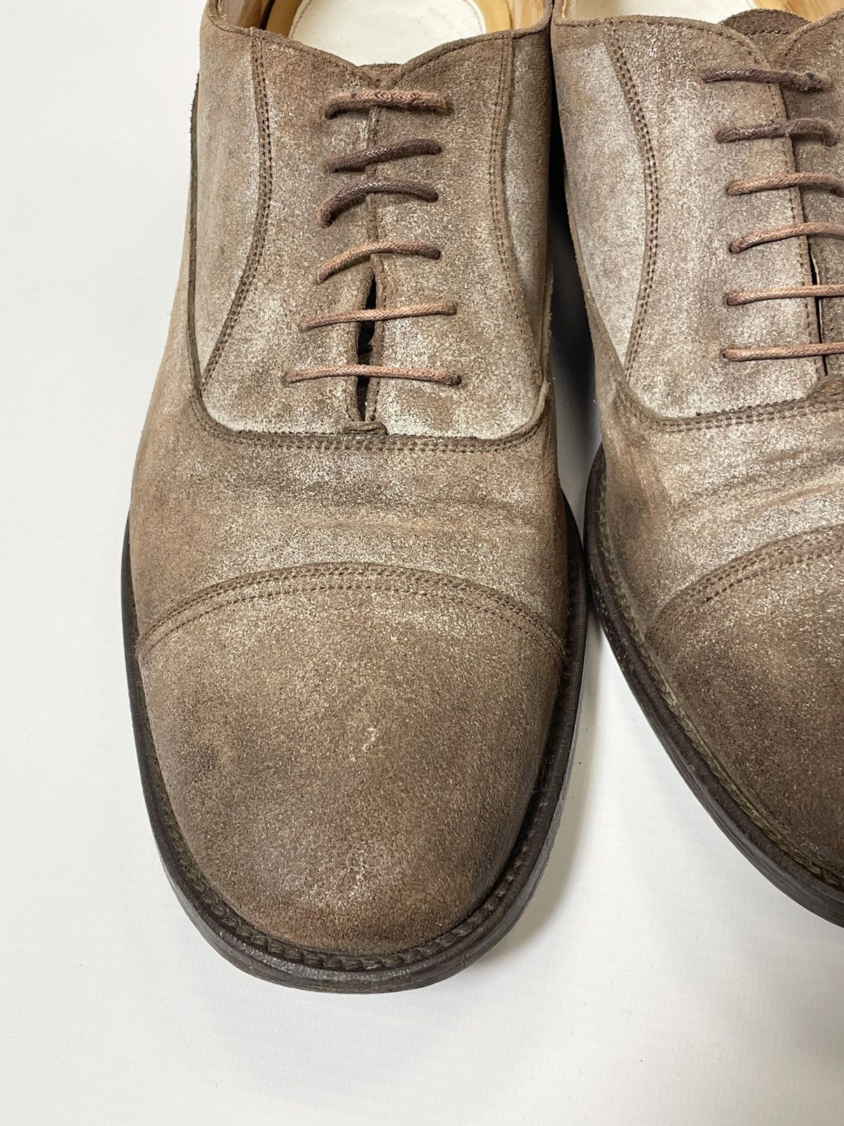 Maison Margiela ‘Mould’ Effect Suede Oxford Shoes Size US 11 / EU 44 - 10 Thumbnail