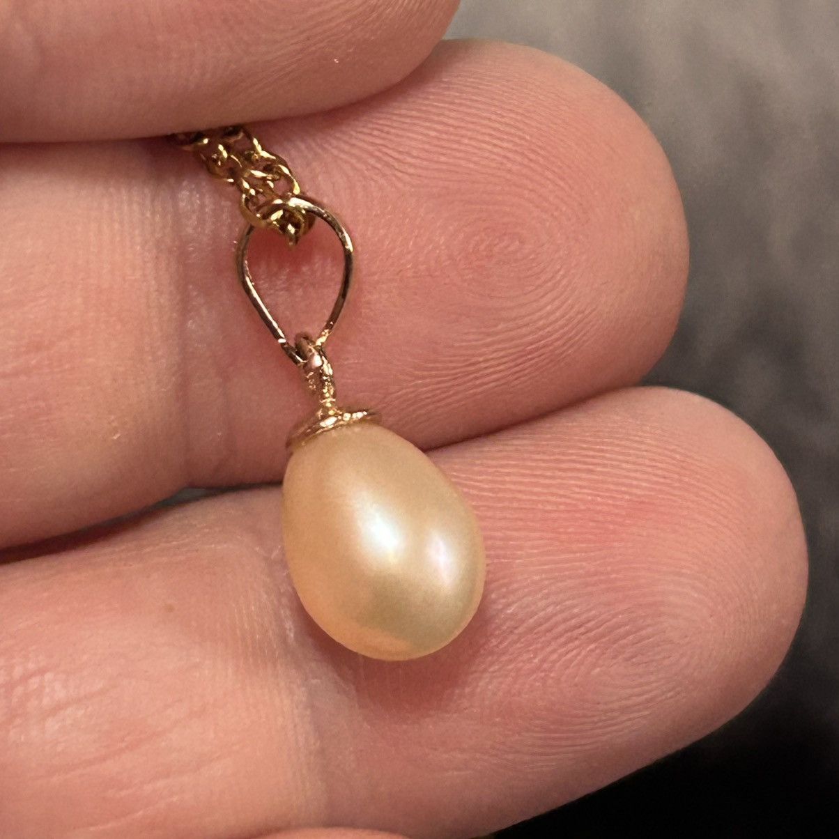 Handmade Handcrafted genuine fresh water pearl pendant necklace Size ONE SIZE - 3 Thumbnail