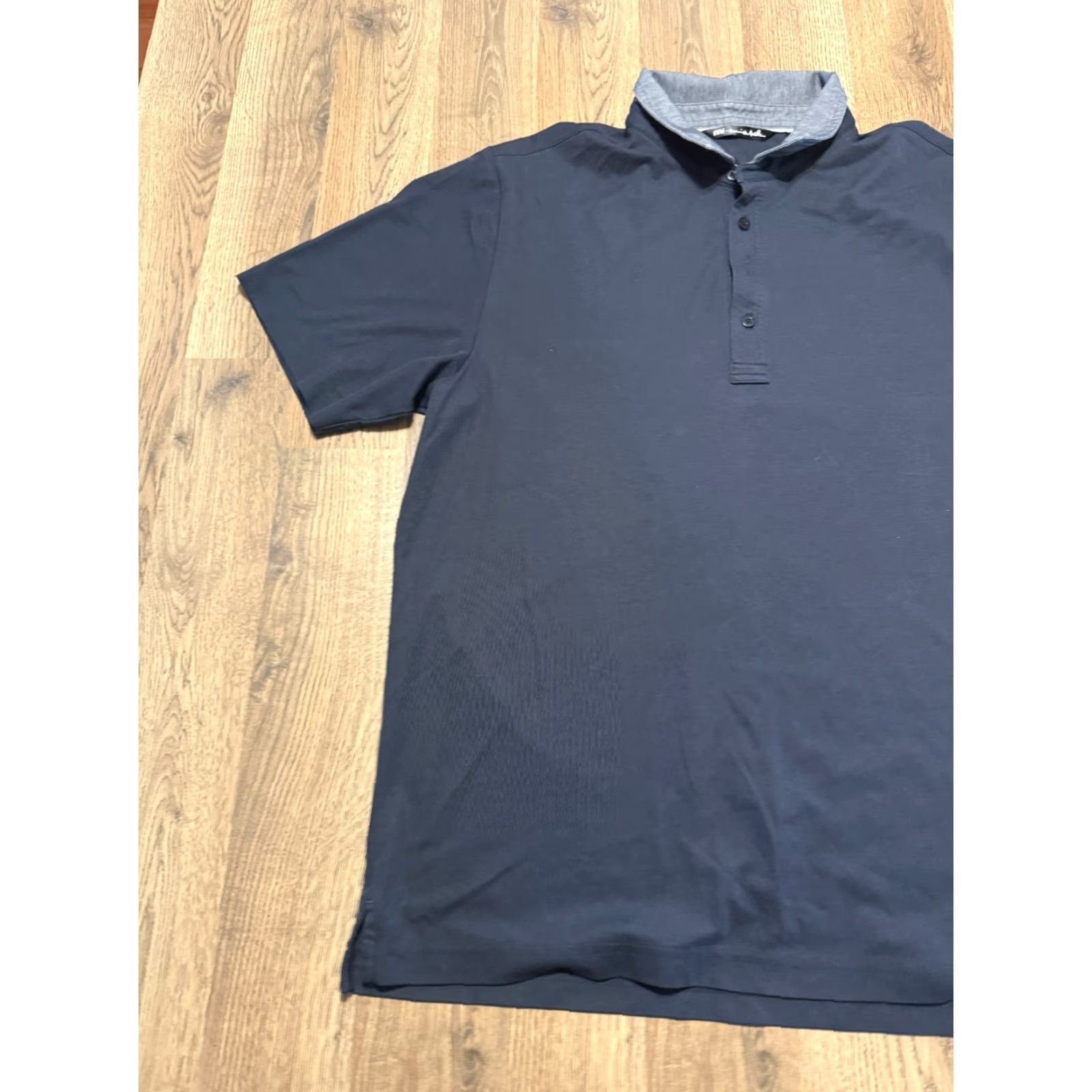 TravisMathew Travis Mathew Polo Men XL Black Gray Short Sleeve Breathable Size US XL / EU 56 / 4 - 4 Thumbnail