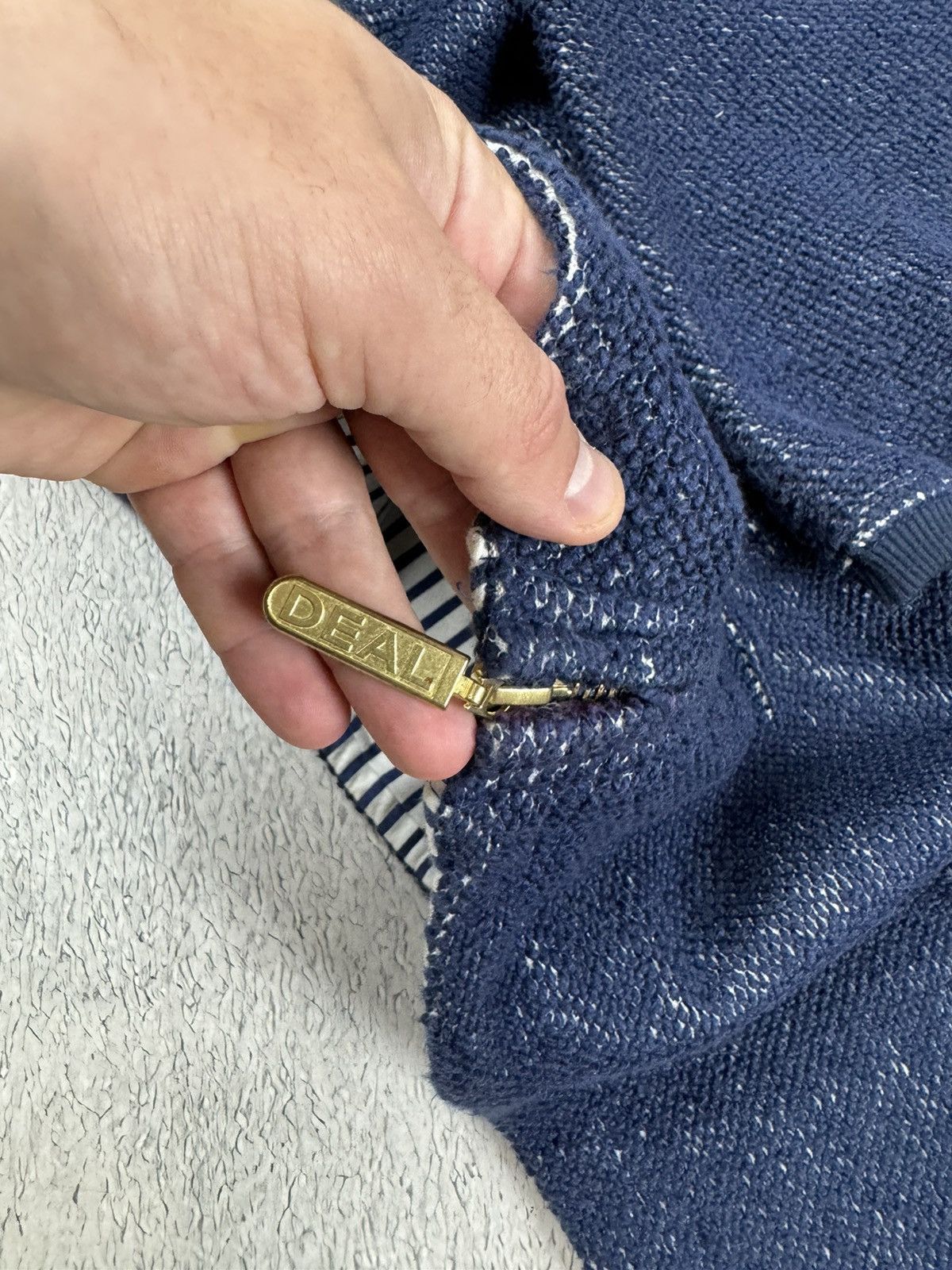 Brain Dead × Flannel × Japanese Brand 90’s DEAL Zip Sweater Oldmoney Great Britain 2XL size Size US XXL / EU 58 / 5 - 7 Thumbnail