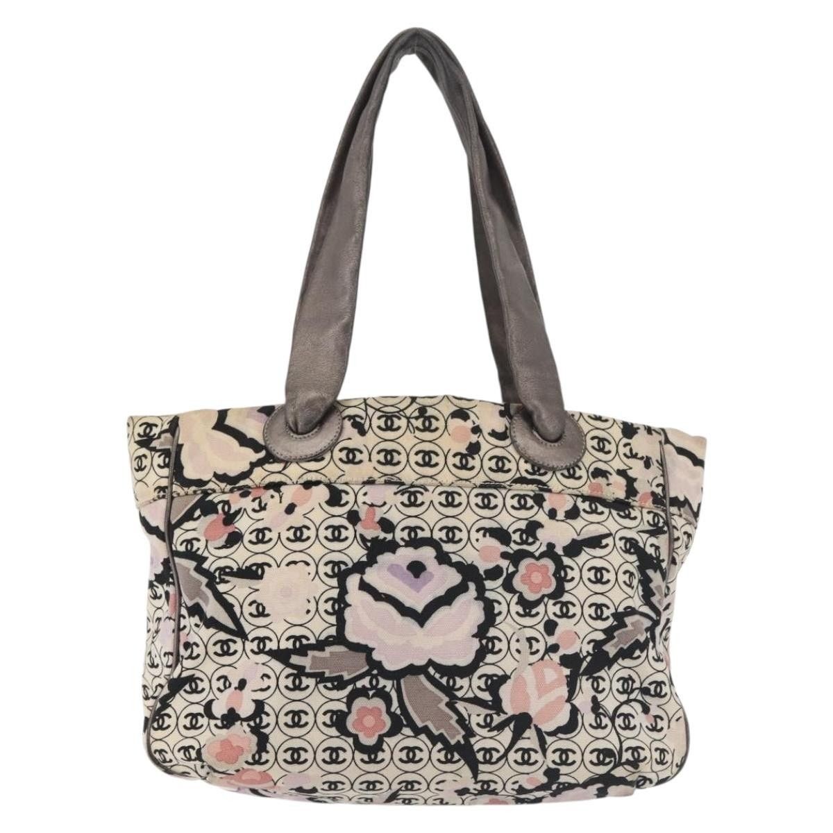 Chanel Chanel Tote Bag Canvas Multicolor Silver CC Size ONE SIZE - 2 Thumbnail