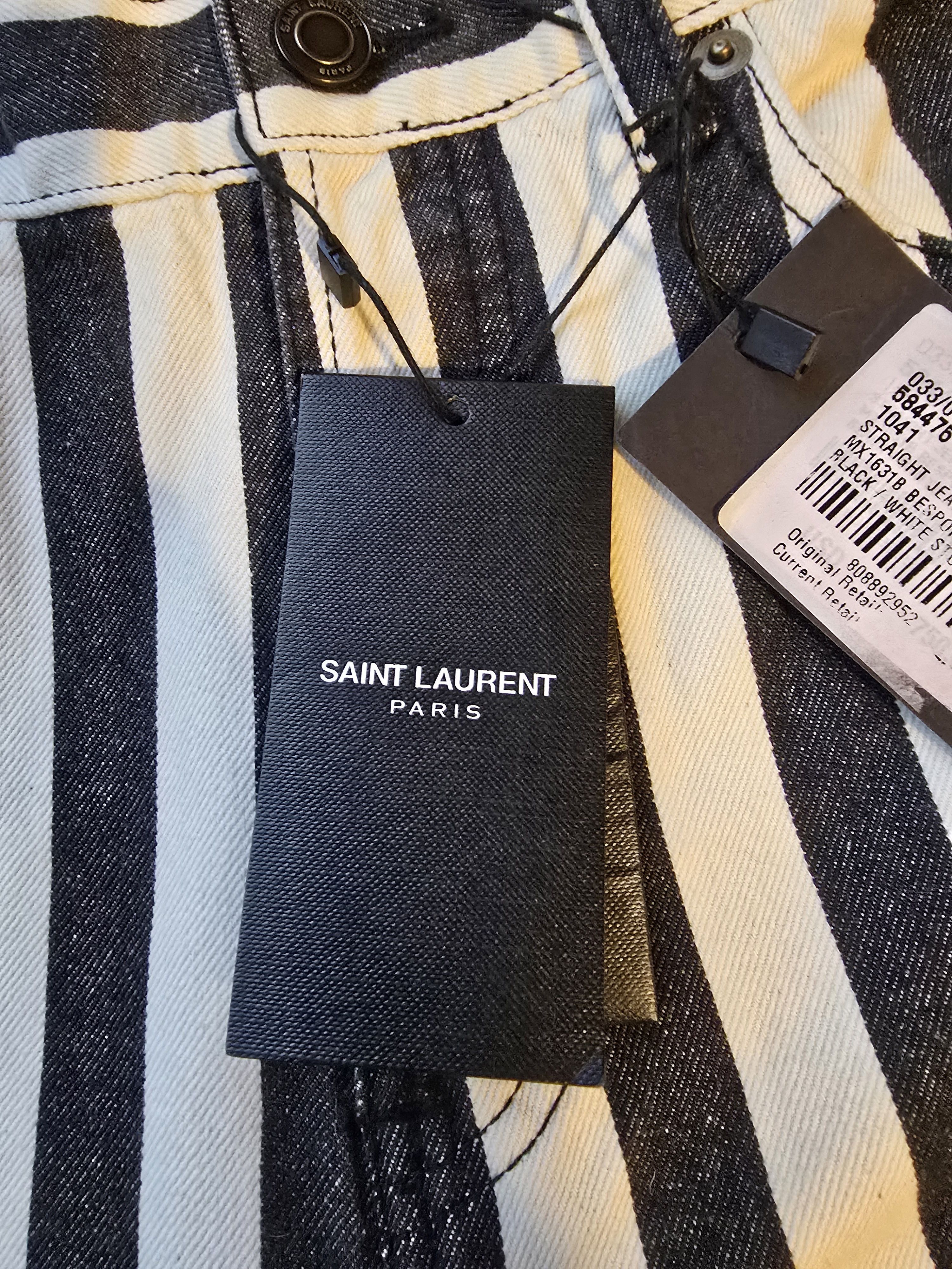 Saint Laurent Paris Saint Laurent striped prison pants brand new Size US 30 / EU 46 - 7 Thumbnail