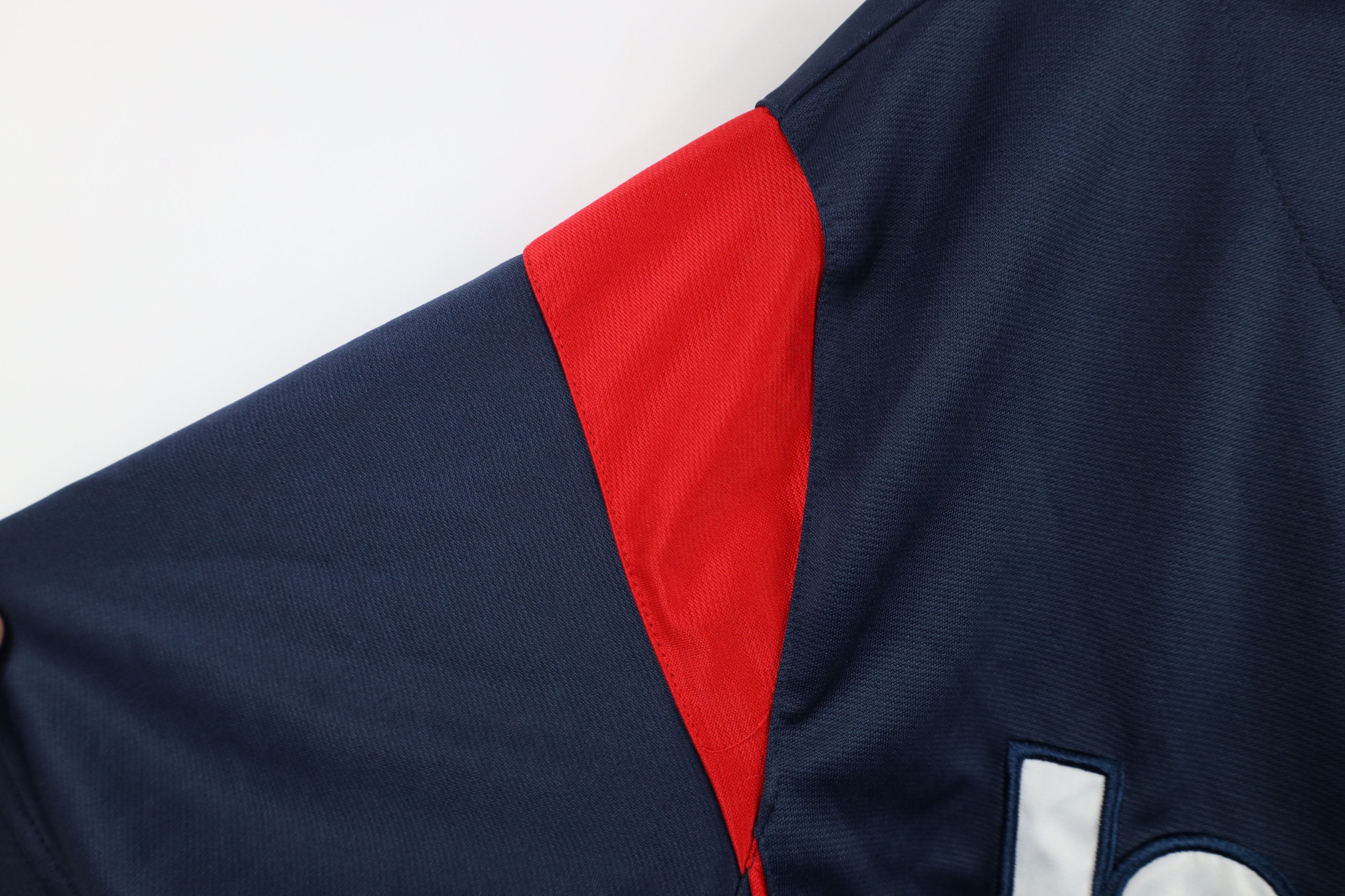 Vintage Vintage Y2K Cleveland Indians Baseball Jersey Navy Blue Red Size US XL / EU 56 / 4 - 6 Thumbnail