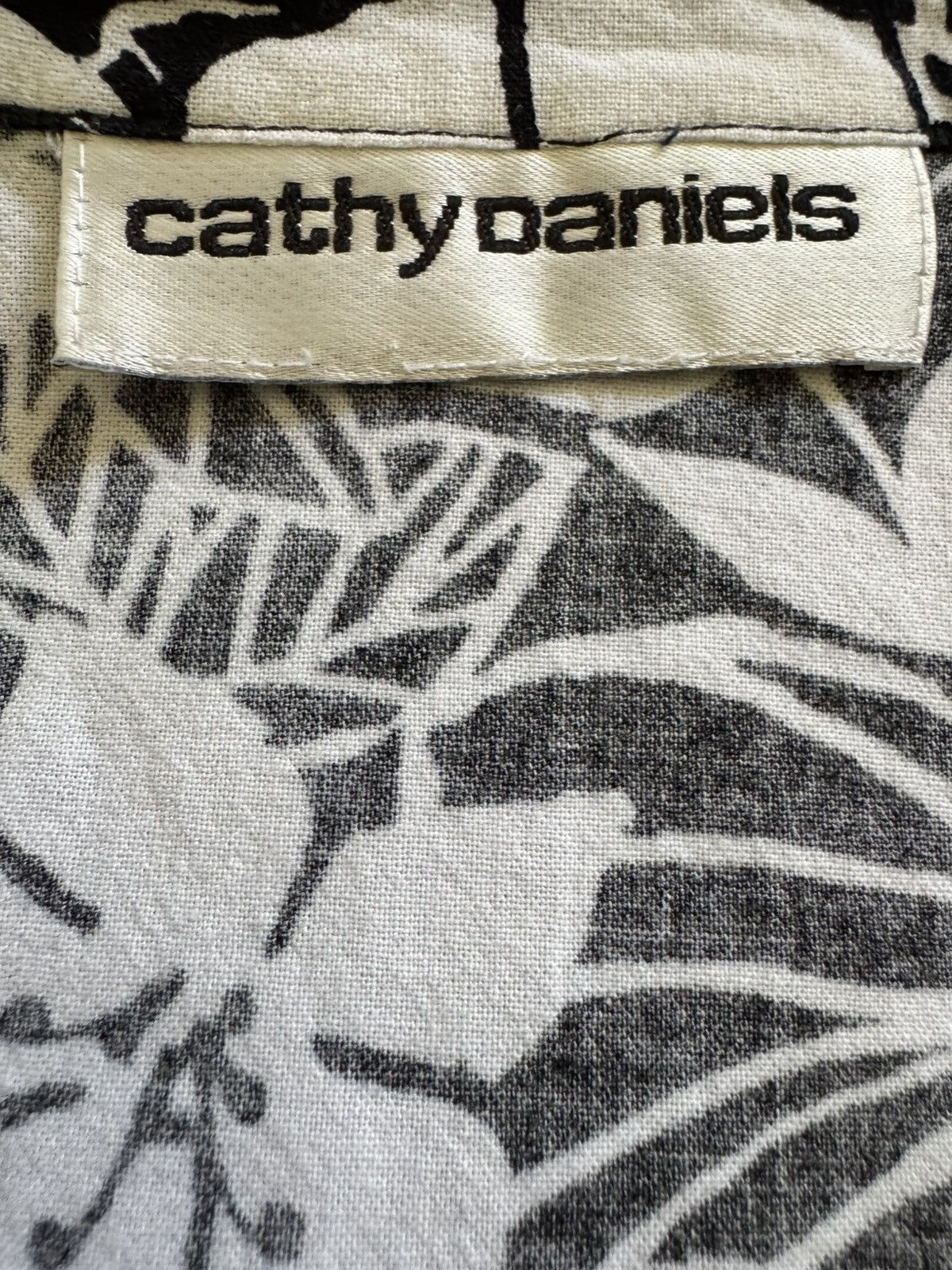 Vintage Cathy Daniel’s M black white button up floral vintage Hawaii Size M / US 6-8 / IT 42-44 - 4 Thumbnail