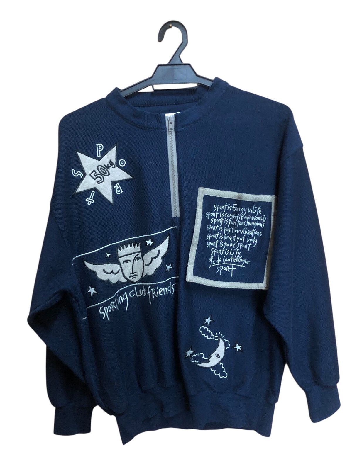 Jean Charles De Castelbajac Jean Charles de Castelbajac sports Half Zipper Pull Over Size US M / EU 48-50 / 2 - 1 Thumbnail