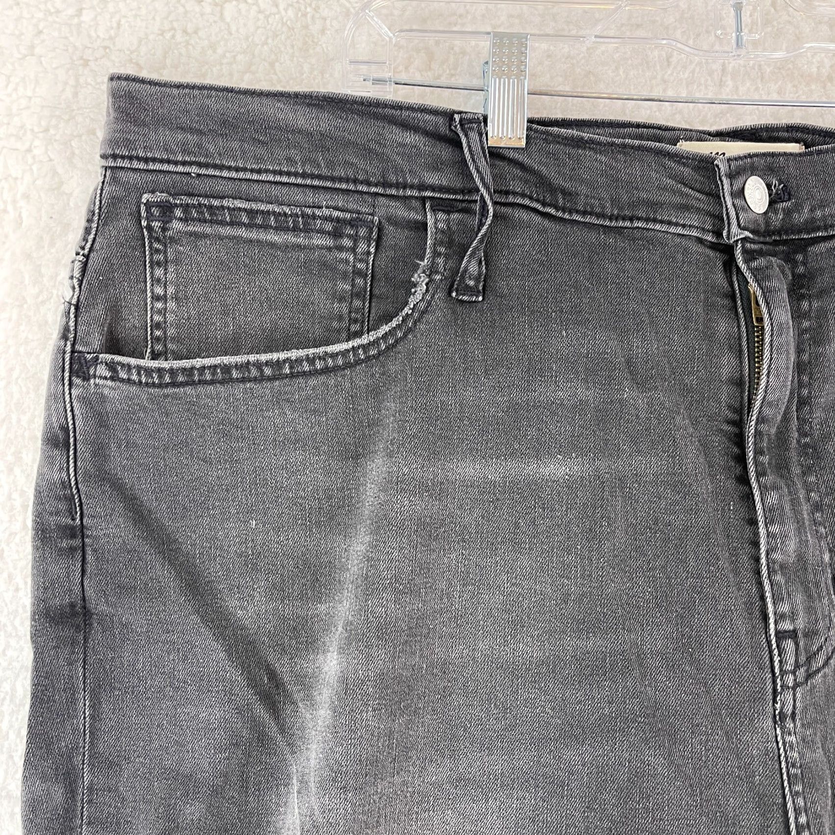 Madewell Madewell The Mom Jeans Womens Size 36 Black Denim High-Rise Casual Stretch Button Zip 5-Pocket Pre-Owned 90s Bohemian Preppy Mens/Womens Size 25" / US 0 / IT 36 - 4 Thumbnail