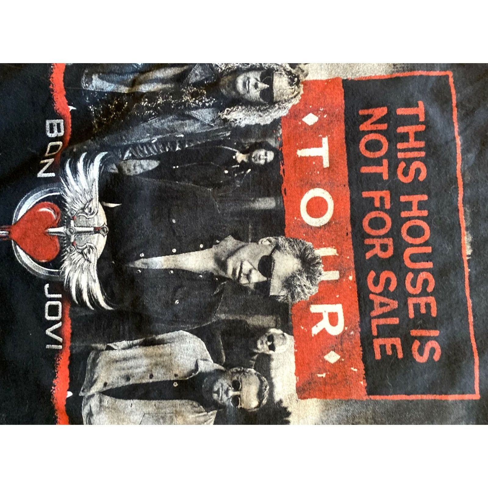 Vintage Bon Jovi US Tour 2017 T Shirt XL Adult This House is not For Sale Black Tour Shirt Mens XL Size US XL / EU 56 / 4 - 5 Thumbnail