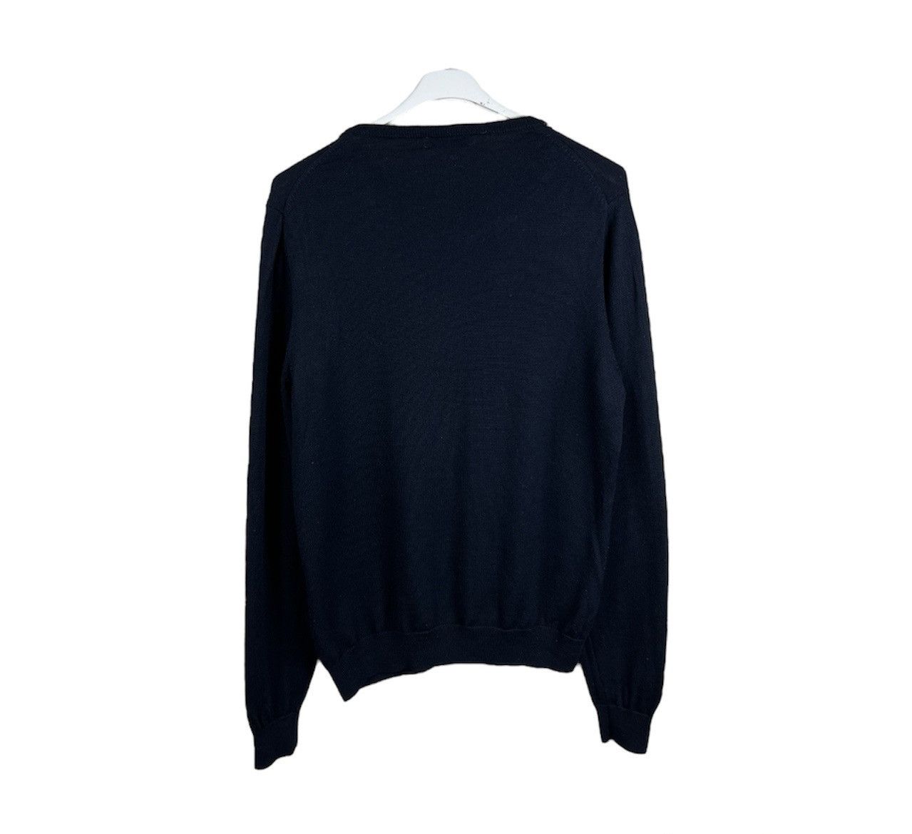 Sandro Archive Sandro Paris merino wool zipper neck sweater navy Size US L / EU 52-54 / 3 - 2 Thumbnail