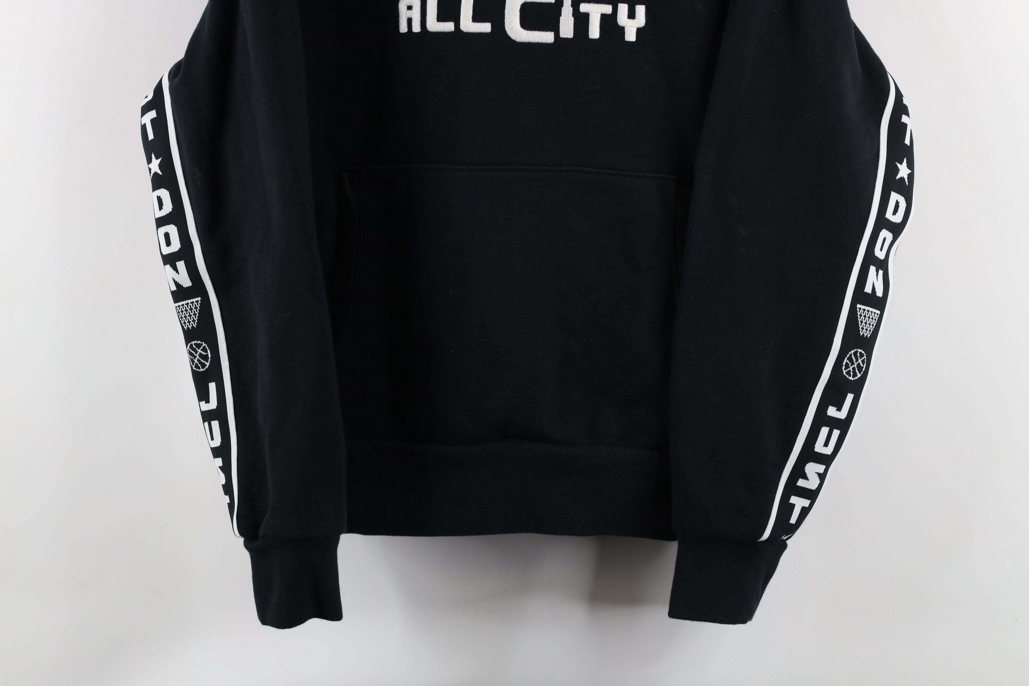 Vintage Just Don All City Out Taped Logo Heavyweight Hoodie Black Size S / US 4 / IT 40 - 3 Thumbnail