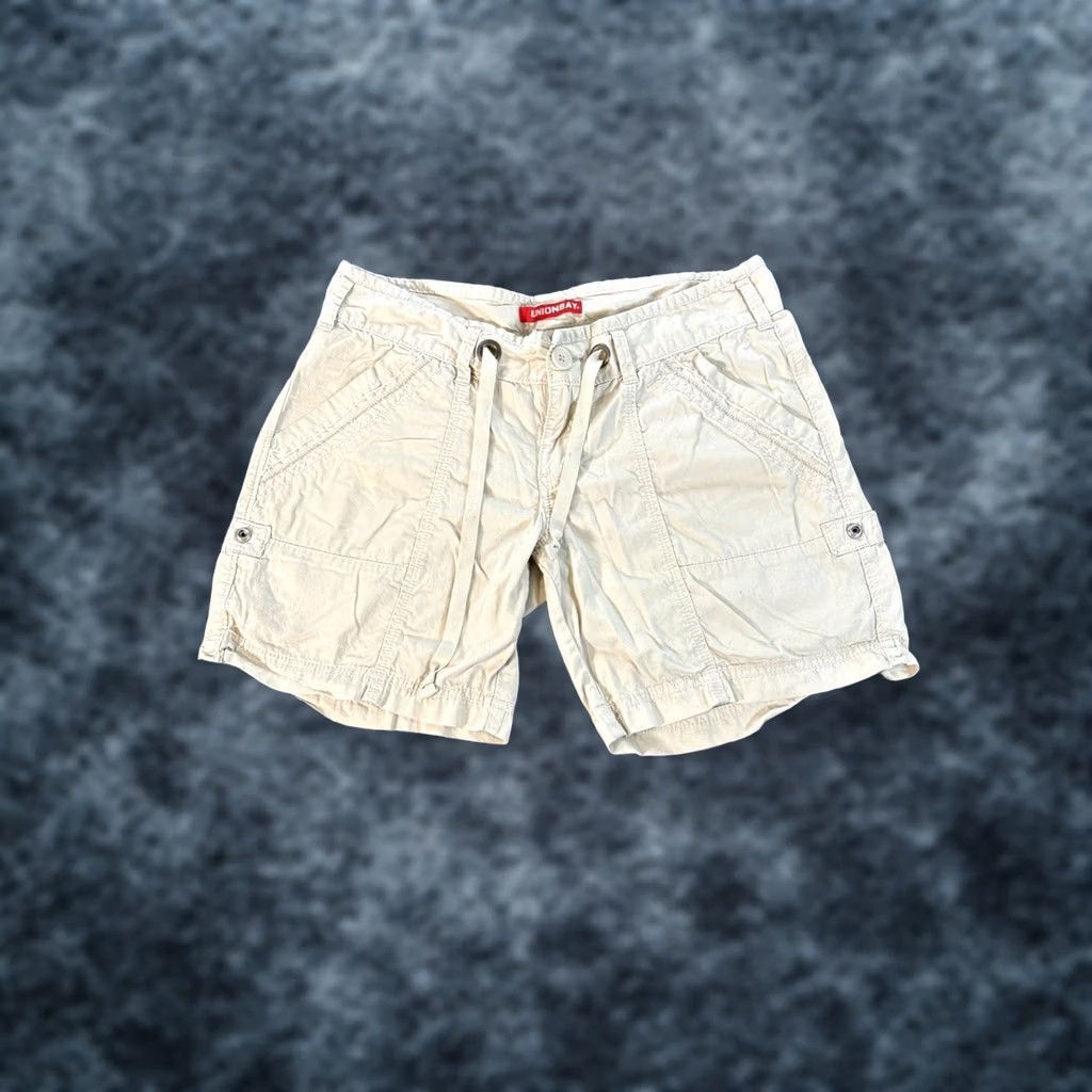 Vintage VINTAGE Union Bay Shorts Womens 32 White Cargo Pocket Denim Cotton Y2K Micro Cut-Off Size 24" / US 00 / IT 34 - 1 Thumbnail