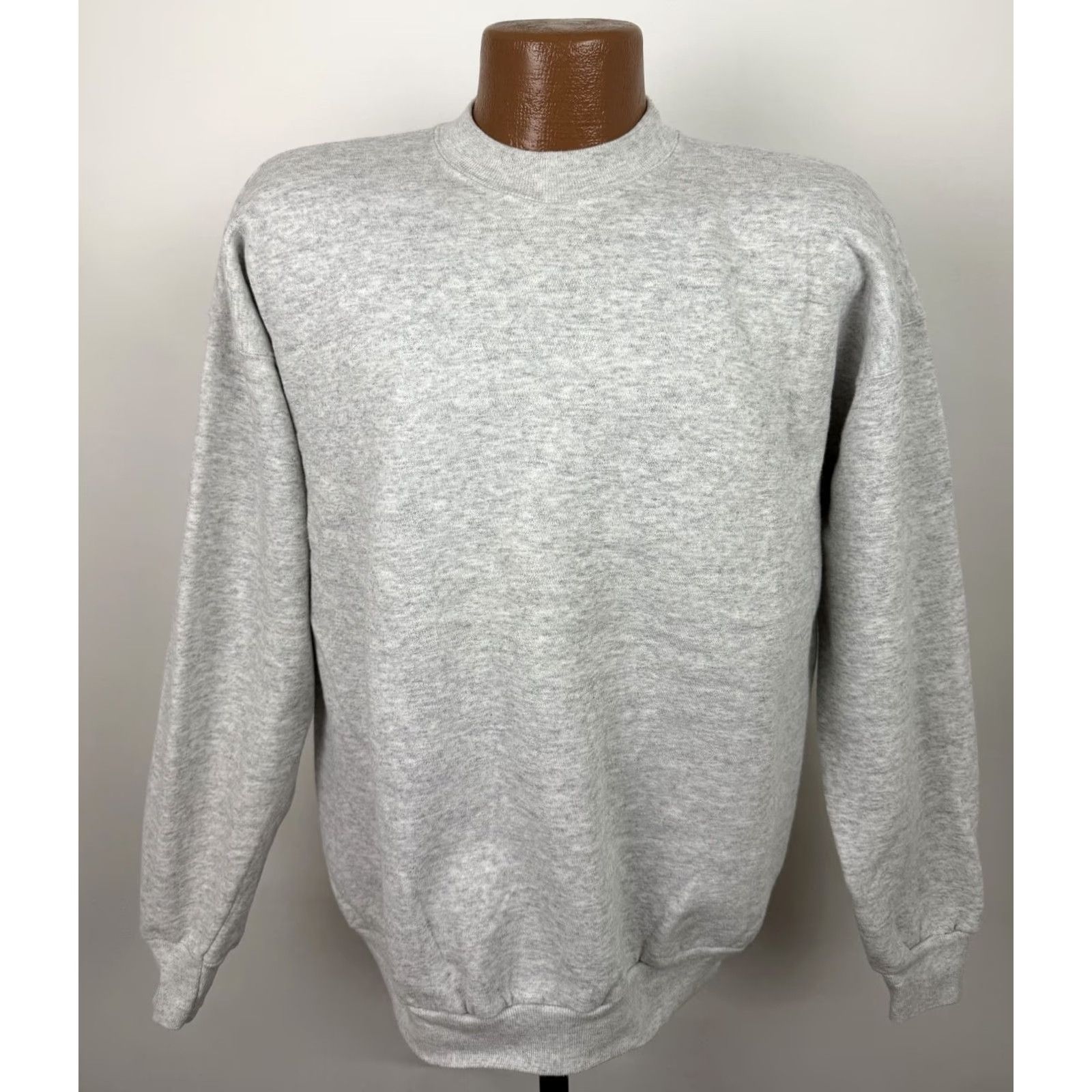 Hanes VINTAGE Hanes Sweatshirt Adult XL Gray Heather Crew Neck Pullover, Regular Fit, Cotton Blend, 90s Dad Funny, Workwear, Vintage Men’s Size US XL / EU 56 / 4 - 3 Thumbnail