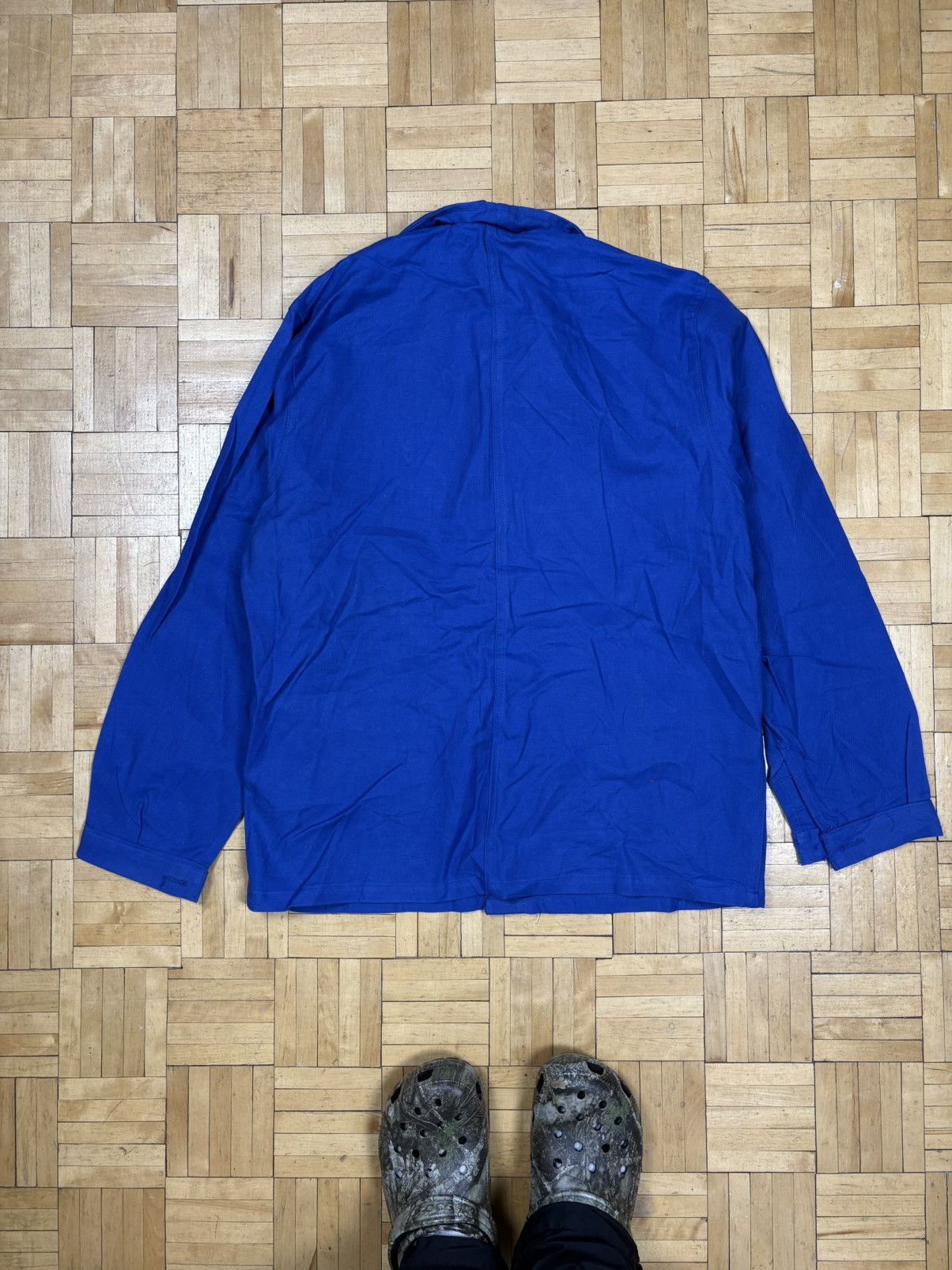 Le Laboureur le pelerin 70s vintage French chore coat jacket Size US M / EU 48-50 / 2 - 4 Thumbnail