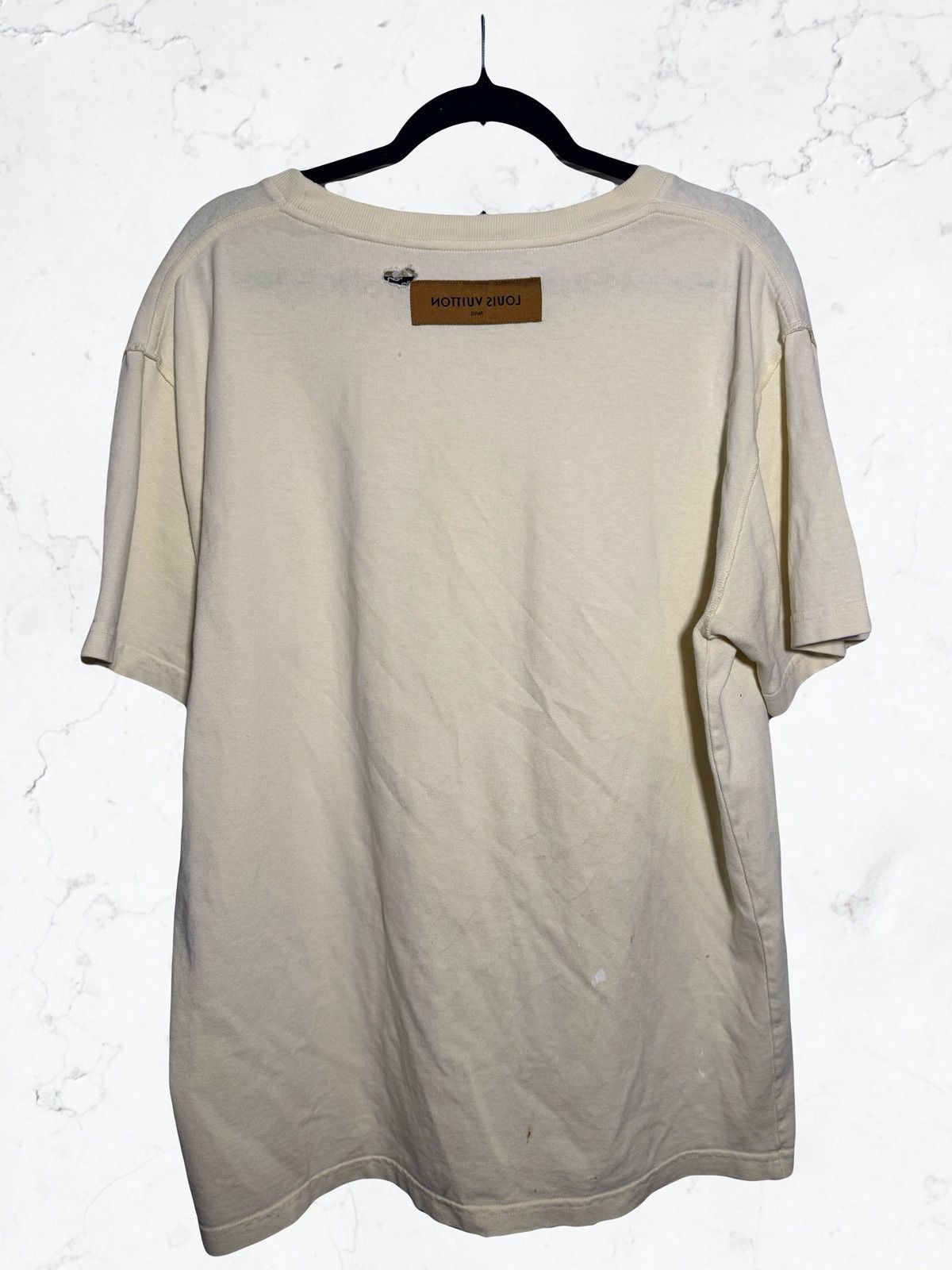 Louis Vuitton Distressed Louis Vuitton Plain Splatter Paint rework Tshirt Size US L / EU 52-54 / 3 - 4 Thumbnail