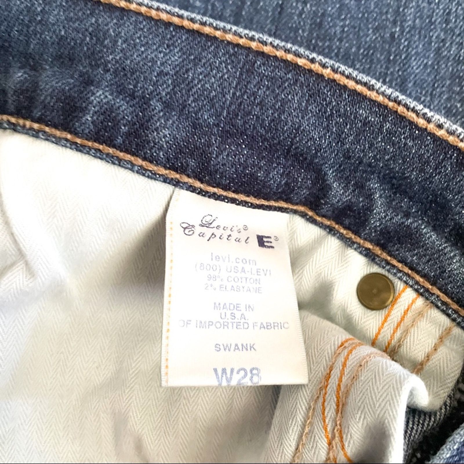 Levi's Vintage Levi's Capital E jeans bootcut low rise ' Swank ' 28 Size 28" / US 6 / IT 42 - 6 Thumbnail