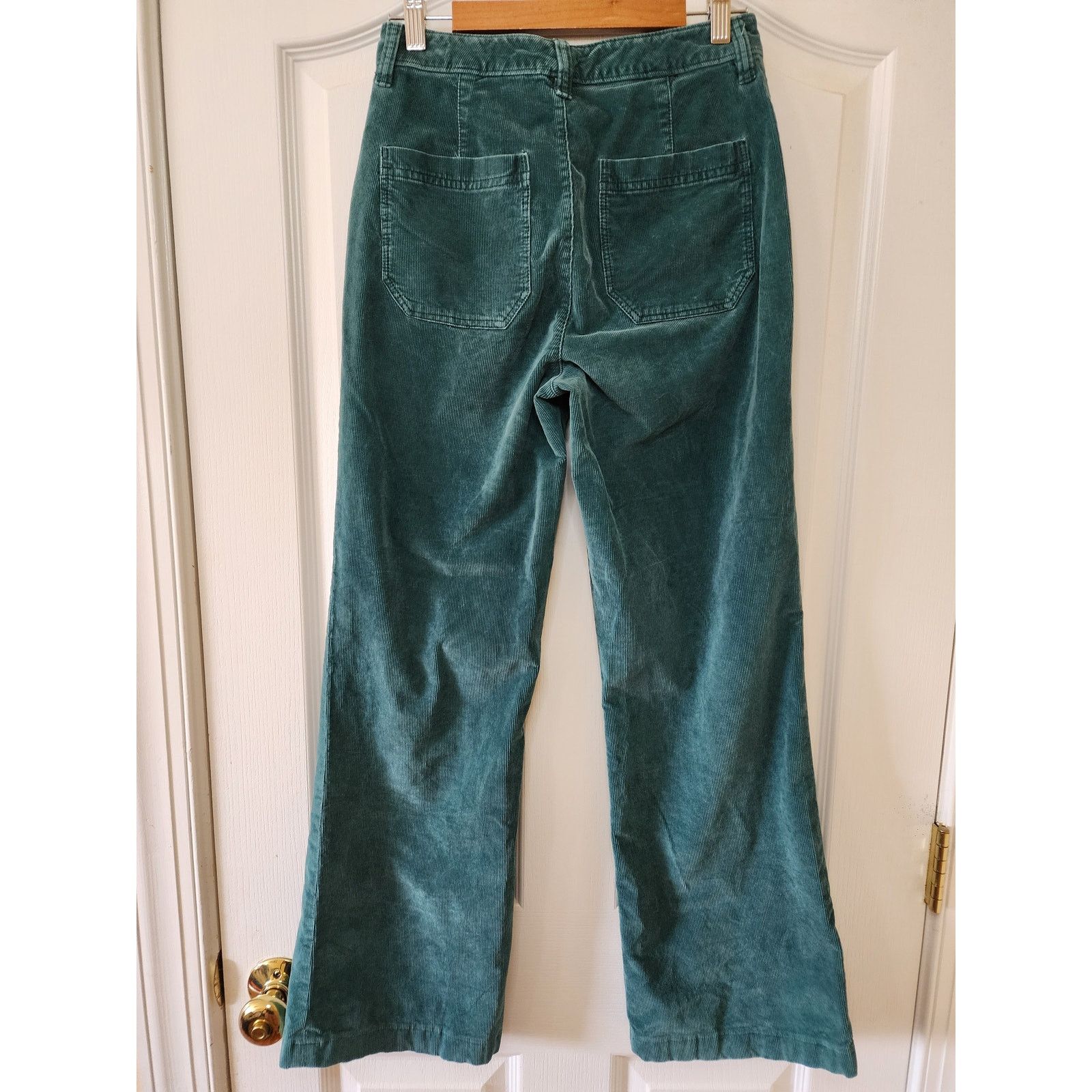 Faherty Faherty Stretch Corduroy Patch Pocket Pants Green 26 Flare Size 26" / US 2 / IT 38 - 2 Thumbnail
