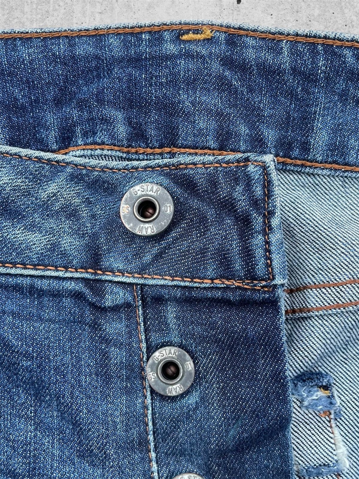 Japanese Brand 🔥 Raw G-Star Distressed Denim Slim Fit W34🔥 Size US 34 / EU 50 - 8 Thumbnail