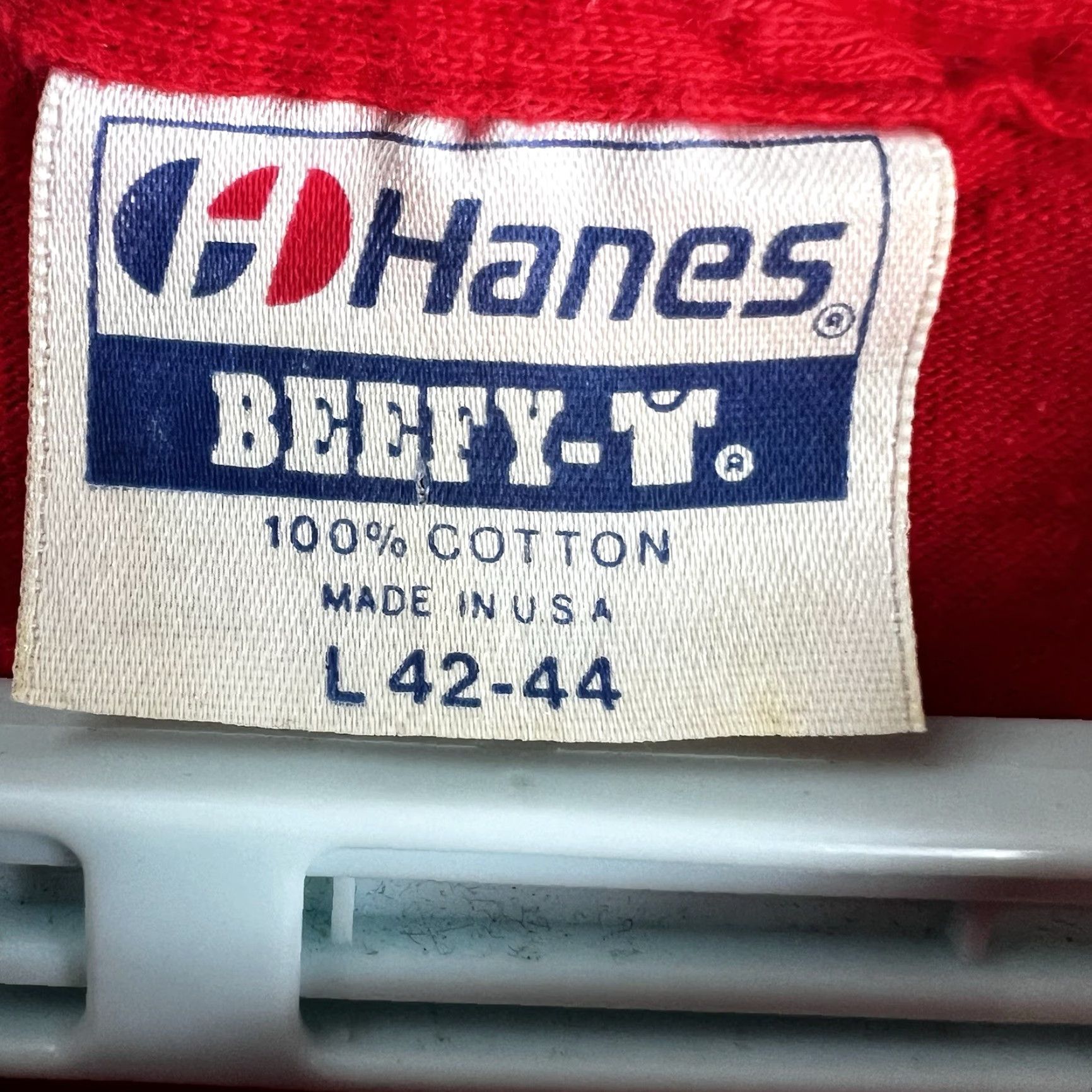 Hanes VINTAGE Hanes Beefy-T Summer Solstice T-Shirt Mens Size L Red 90s Graphic Nature Space Stars Size US L / EU 52-54 / 3 - 3 Thumbnail