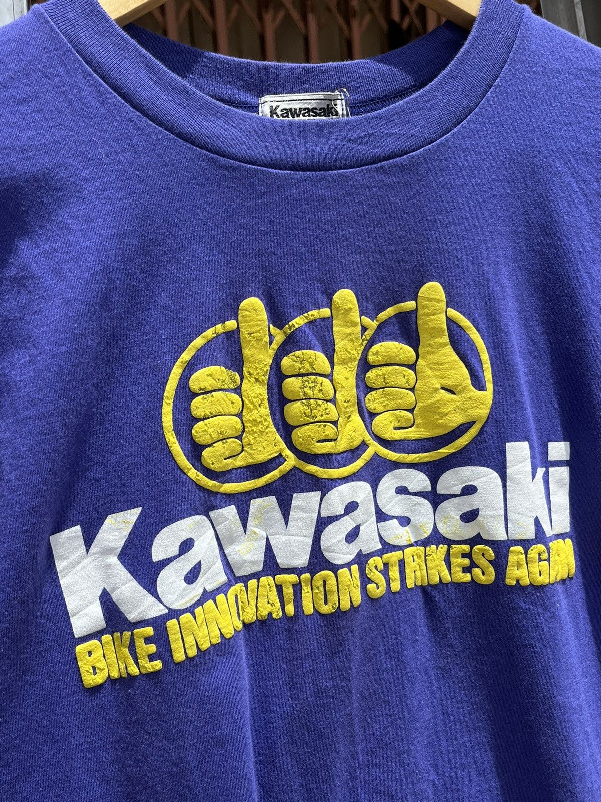 Vintage Vintage 90s KAWASAKI TSHIRT 🇯🇵 Size US M / EU 48-50 / 2 - 3 Thumbnail