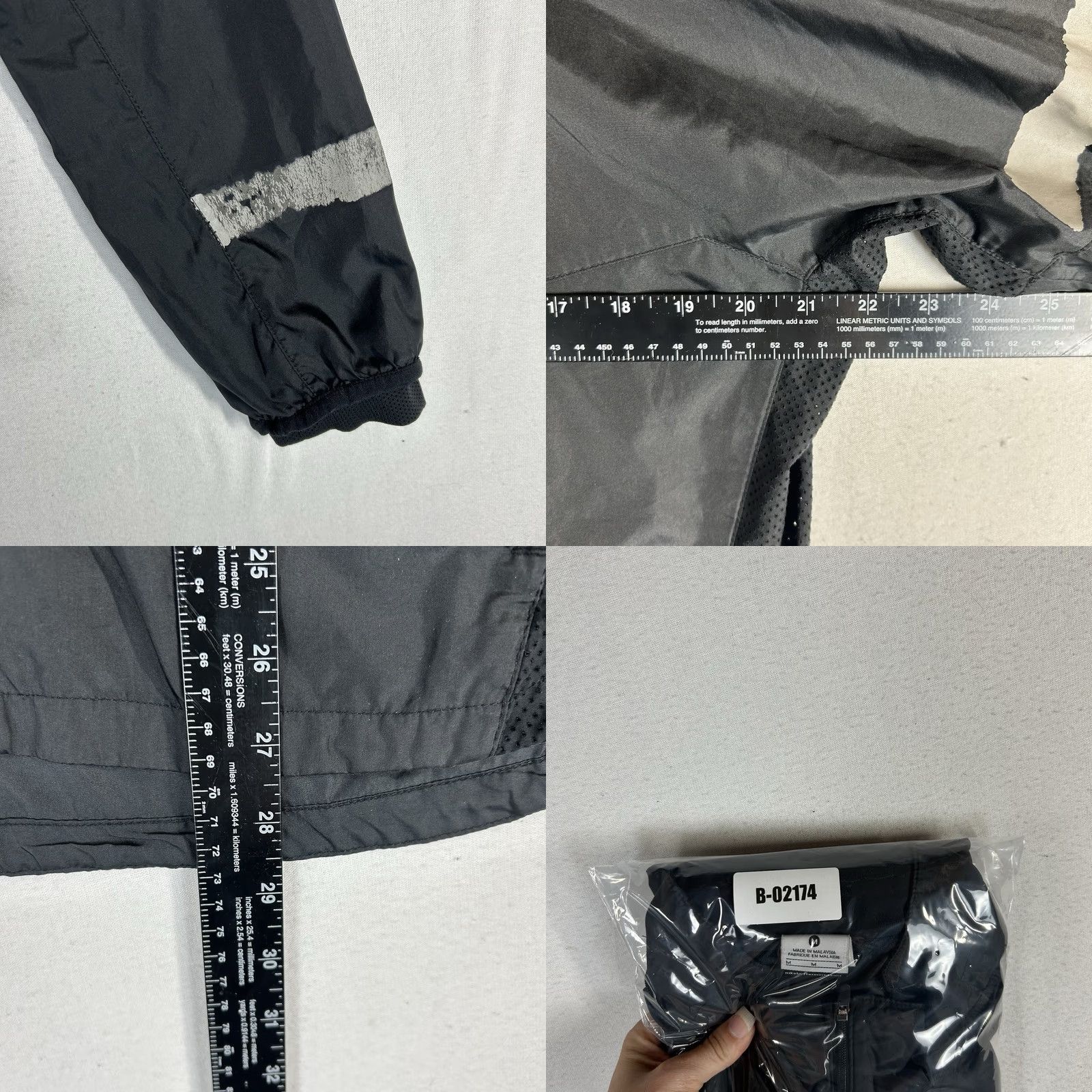 Nike Nike Running Full Zip Windbreaker Jacket Men M Black Vapor Reflective Athletic Outdoor Activewear Size US M / EU 48-50 / 2 - 9 Thumbnail