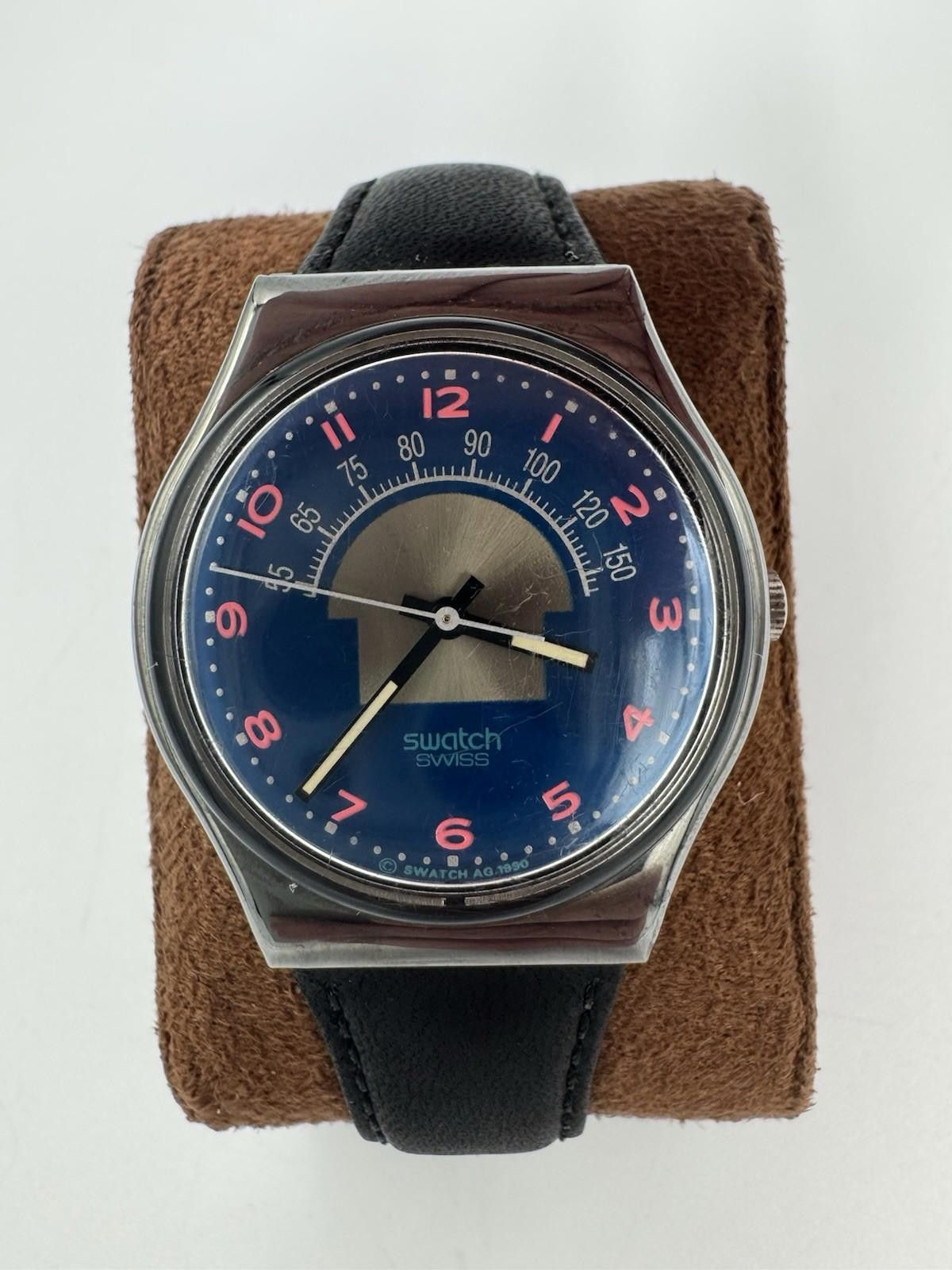 Swatch Swatch Watch Blue Tune GX119 Leather 34mm 1990 unisex New Size ONE SIZE - 1 Thumbnail