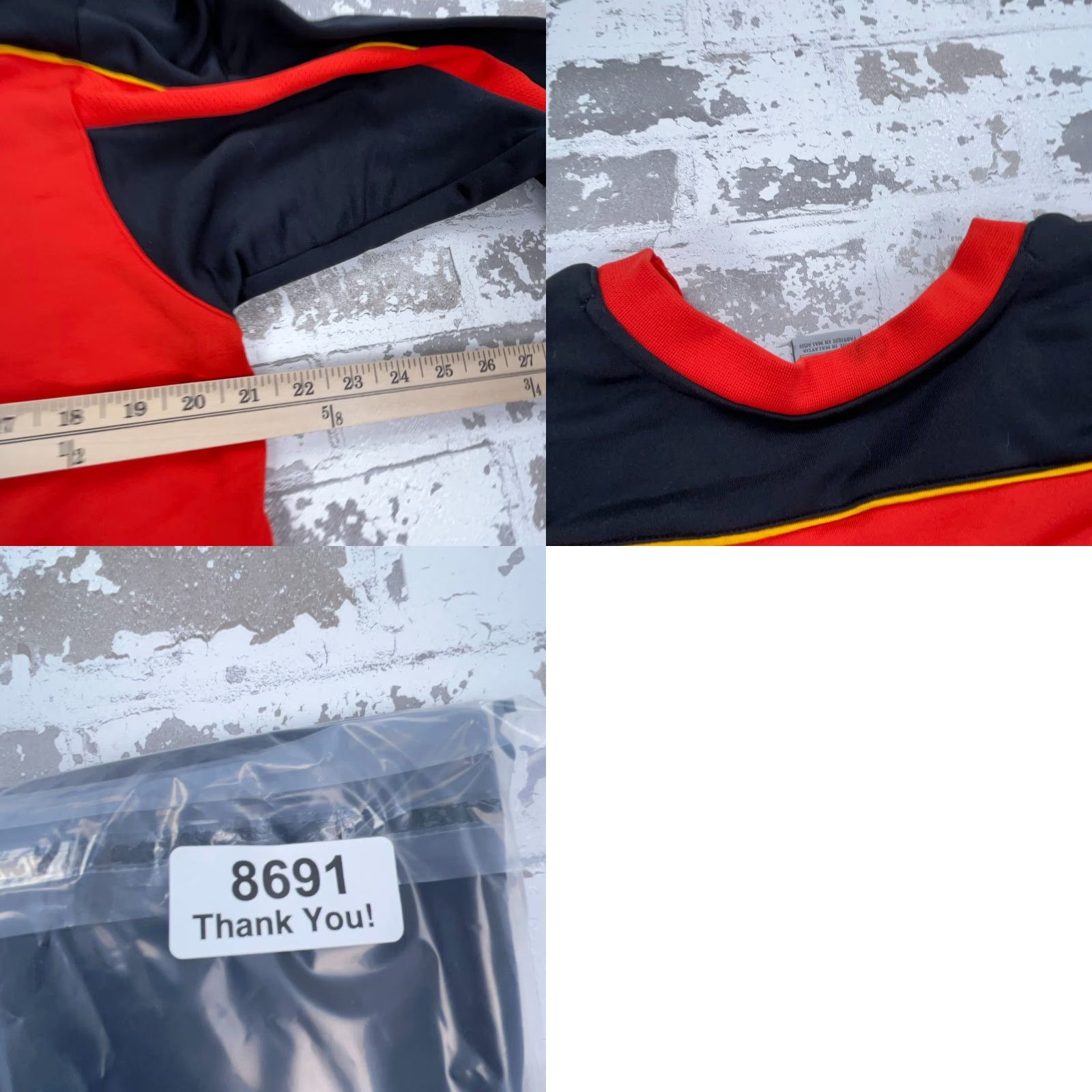 Nike VINTAGE Nike Sweatshirt Men L Black Red Center Swoosh Hoop Tech Y2K Performance Size US L / EU 52-54 / 3 - 10 Thumbnail