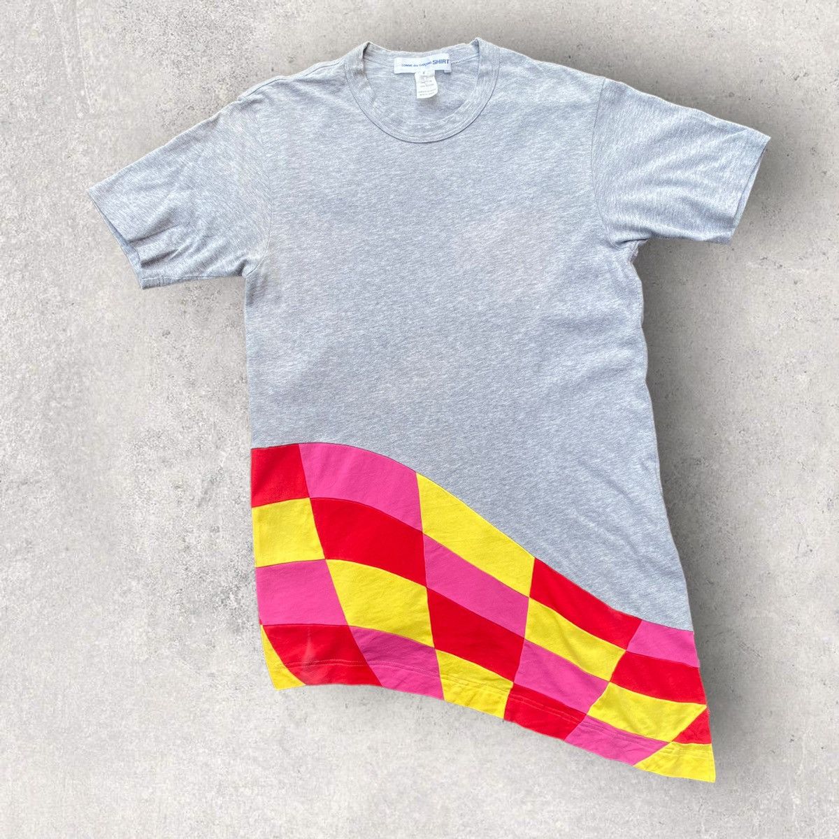 Comme des Garcons Asymmetric Patchwork T Shirt Size US S / EU 44-46 / 1 - 1 Thumbnail